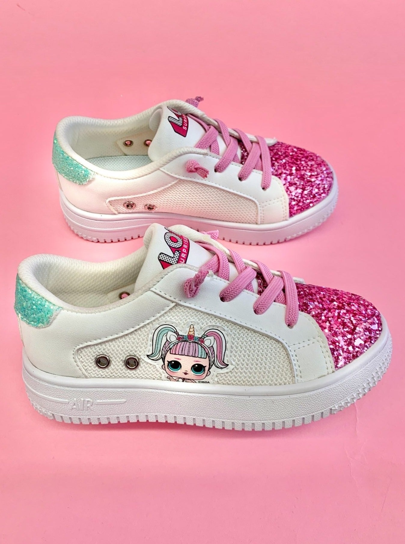 Mia Belle Girls L.O.L. SURPRISE! Unicorn Glitter Sneakers SpadezStore