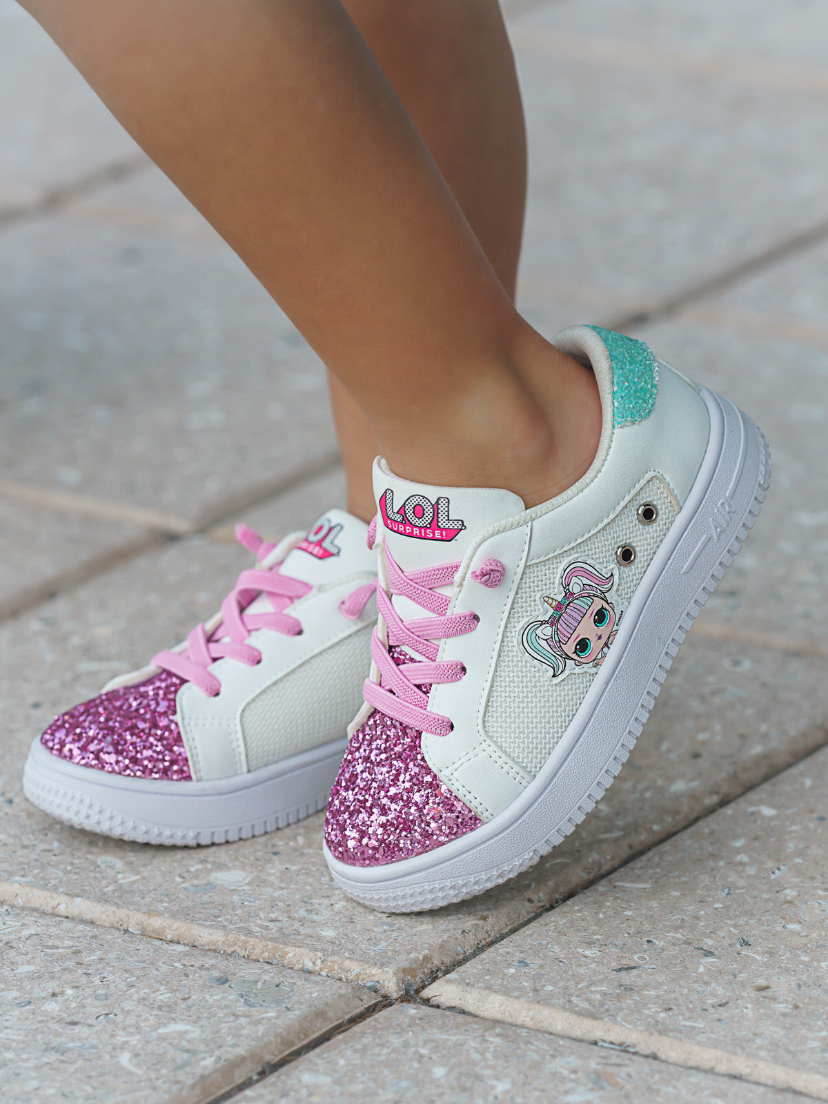 Mia Belle Girls L.O.L. SURPRISE! Unicorn Glitter Sneakers SpadezStore