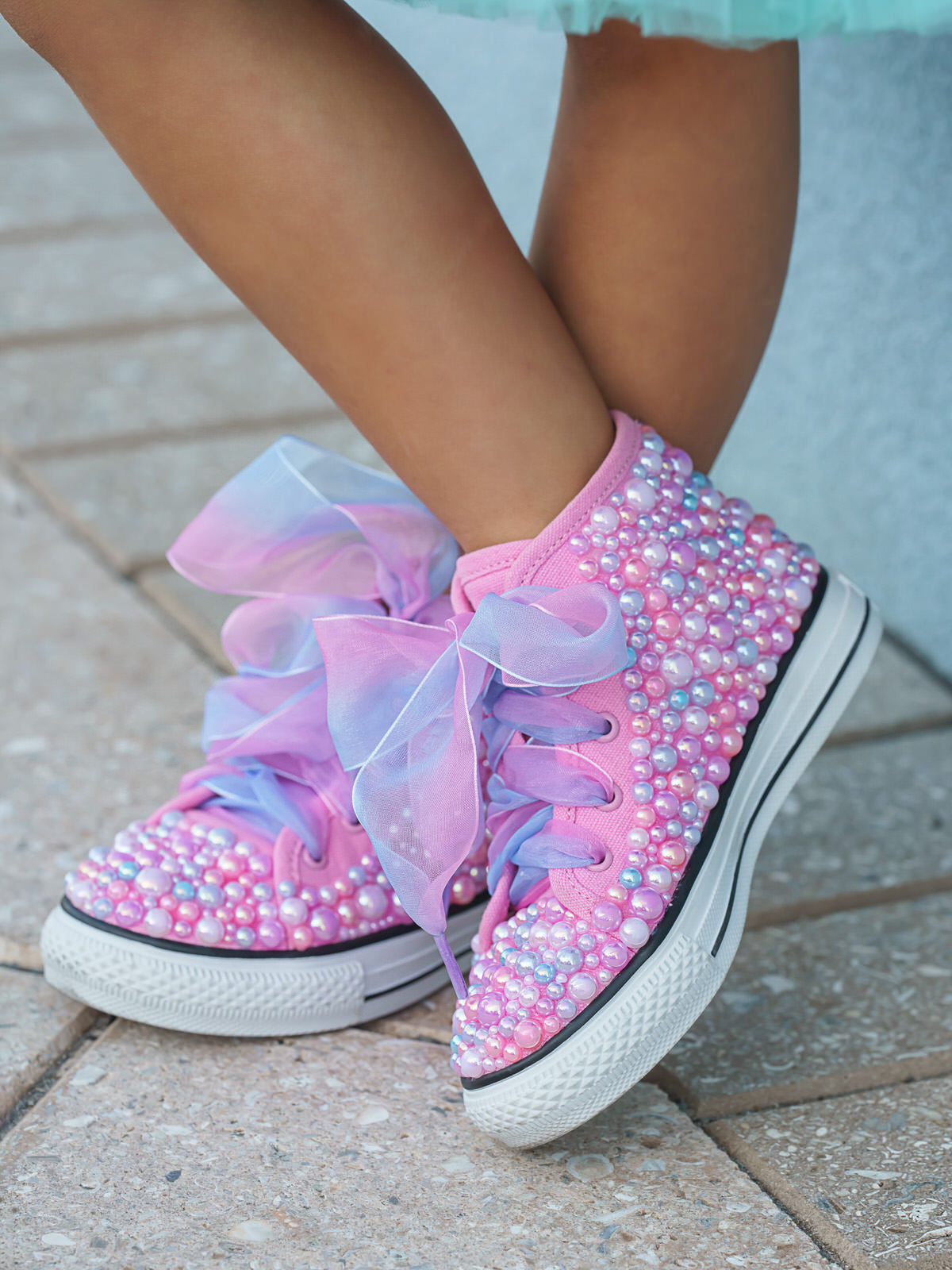 Mia Belle Girls L.O.L. SURPRISE! Unicorn Beaded Sneakers SpadezStore