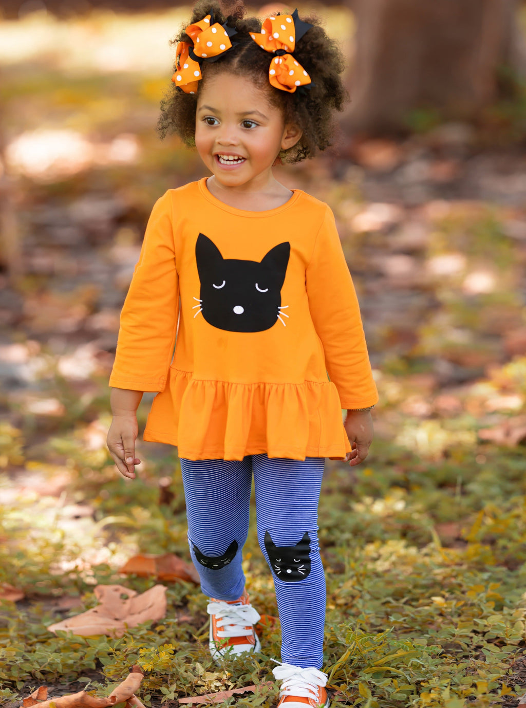 Mia Belle Girls Cool Cats Tunic and Legging Set SpadezStore