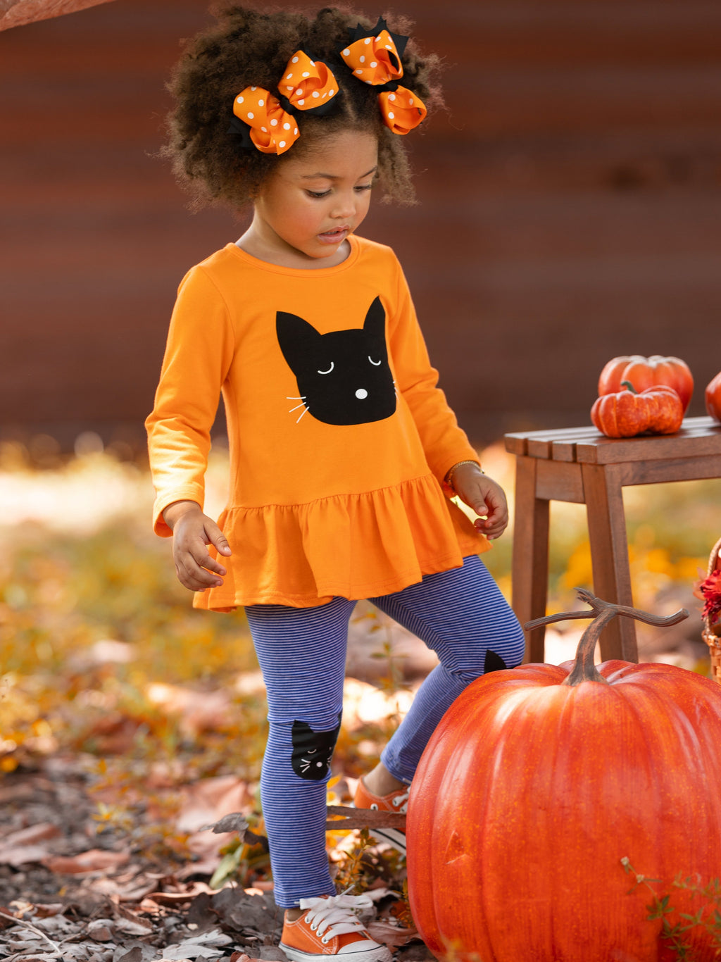 Mia Belle Girls Cool Cats Tunic and Legging Set SpadezStore