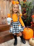 Mia Belle Girls Ghostest With The Mostest Overall Skirt Set SpadezStore