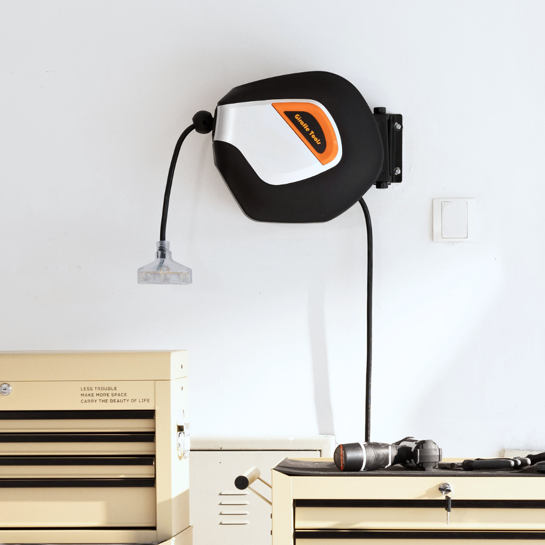 Retractable Extension Cord Reel-12/14/16 AWG SpadezStore