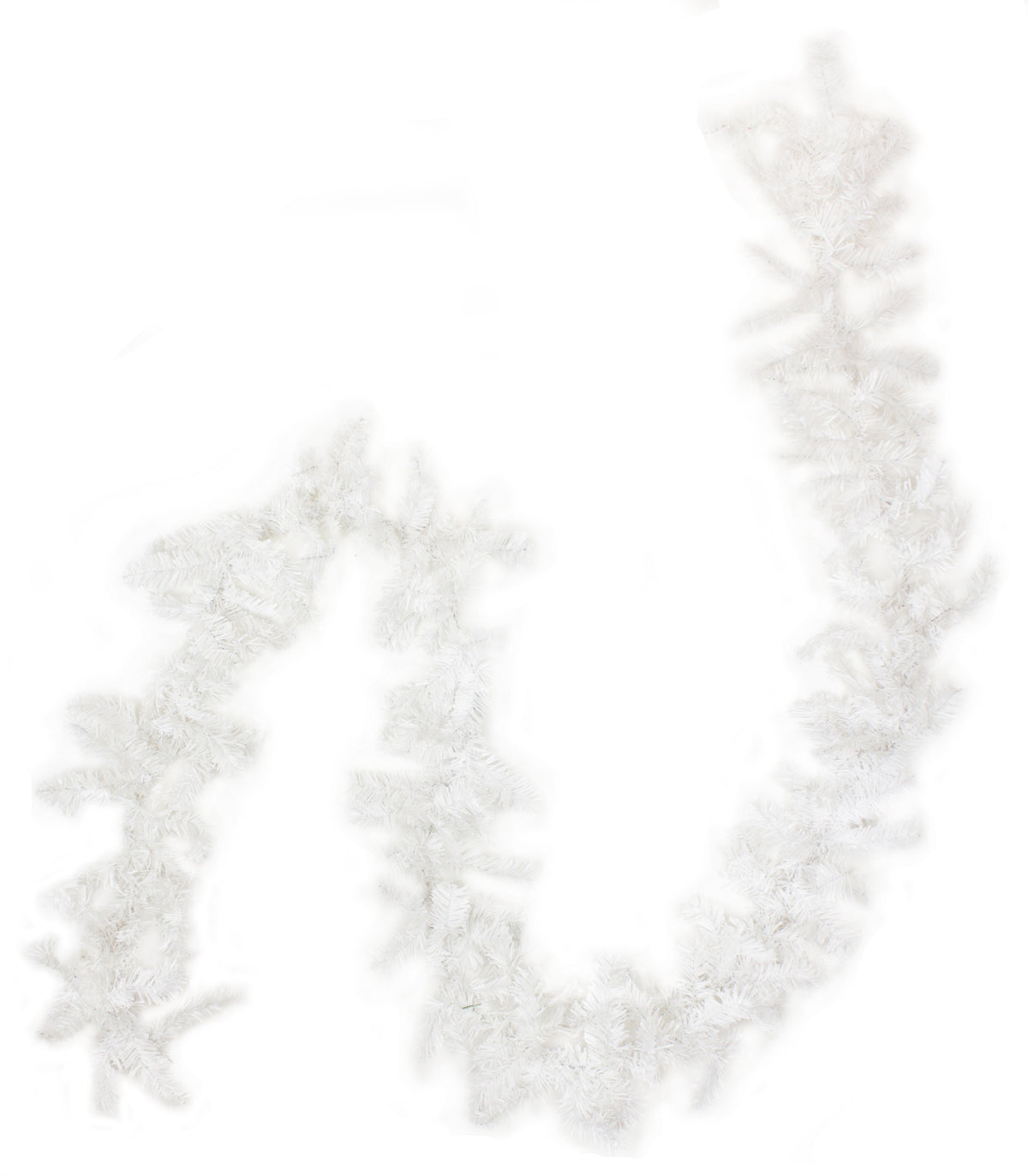 Perfect Holiday 9' x 10" Artificial Christmas Garland - White