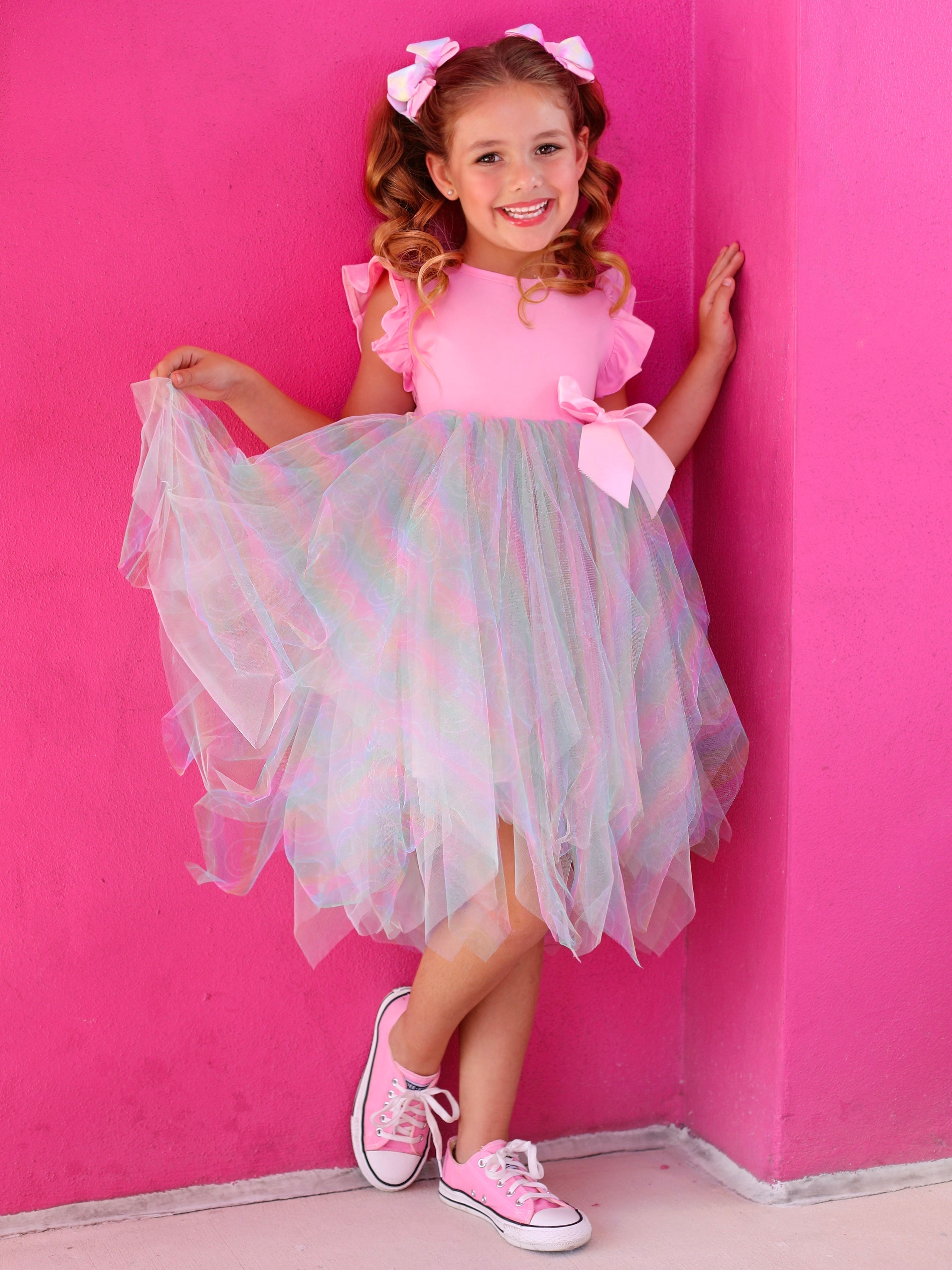 SmileyWorld Rainbow Smiley Tutu Dress SpadezStore