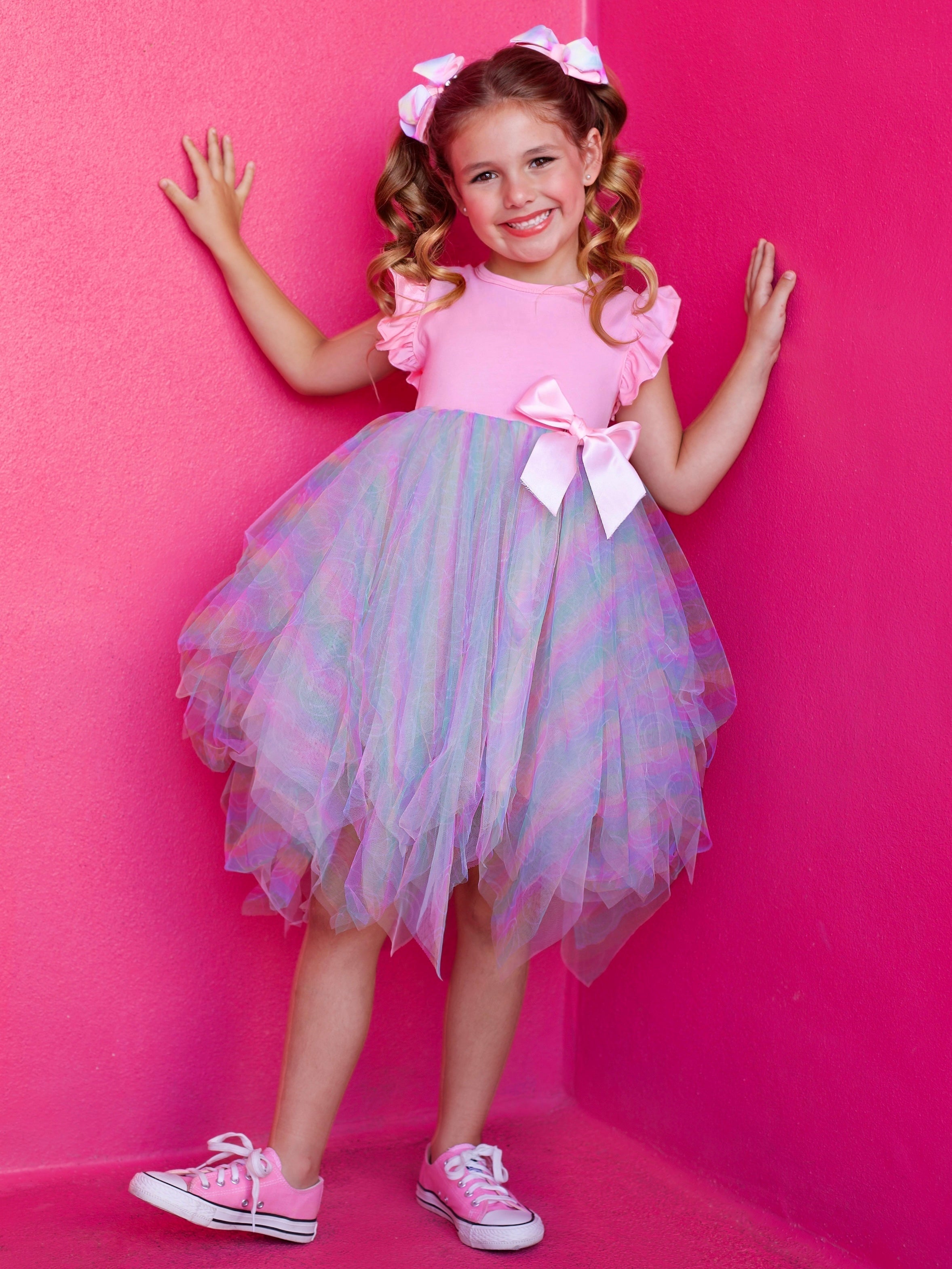 SmileyWorld Rainbow Smiley Tutu Dress SpadezStore