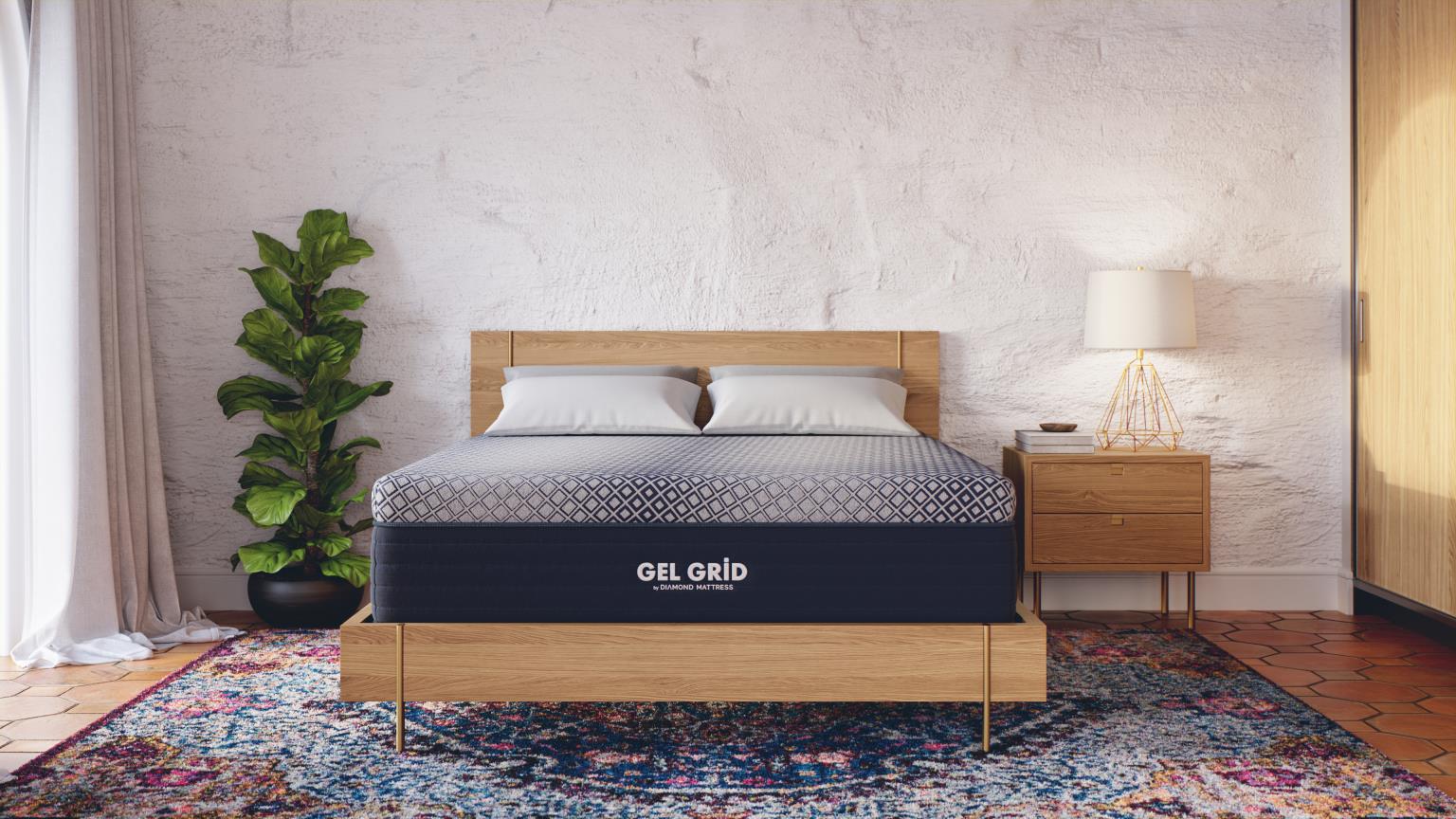 Diamond Mattress Gel Grid Hover Hybrid Mattress - Thumbnail 3