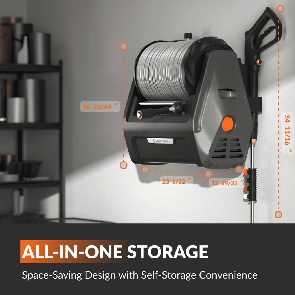 Giraffe Tools Grandfalls Retractable Pressure Washer Plus+ SpadezStore