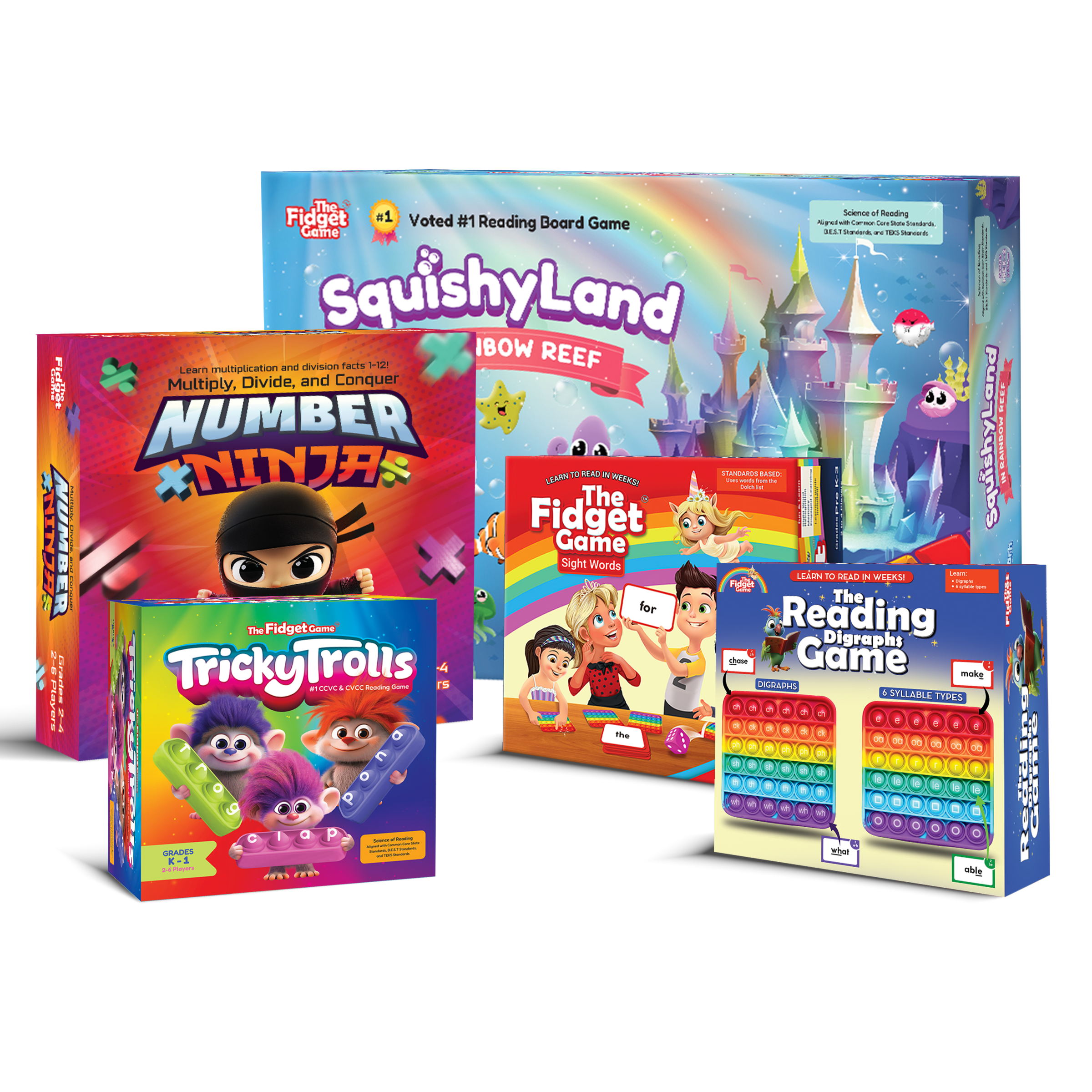 The Fidget Games The Reading Digraphs Game SpadezStore