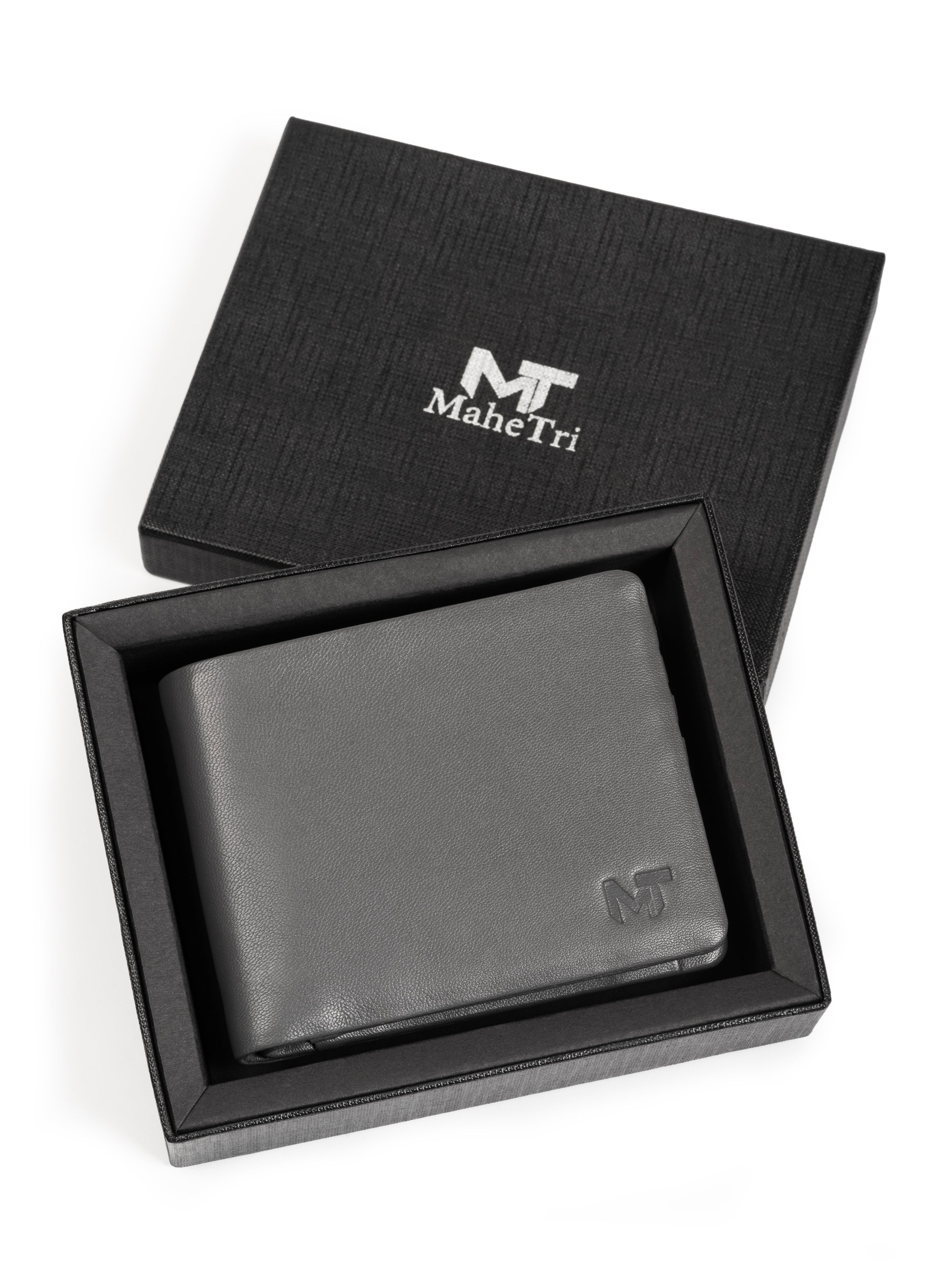 Classy Leather Bags Gray Kodiak Bifold Wallet