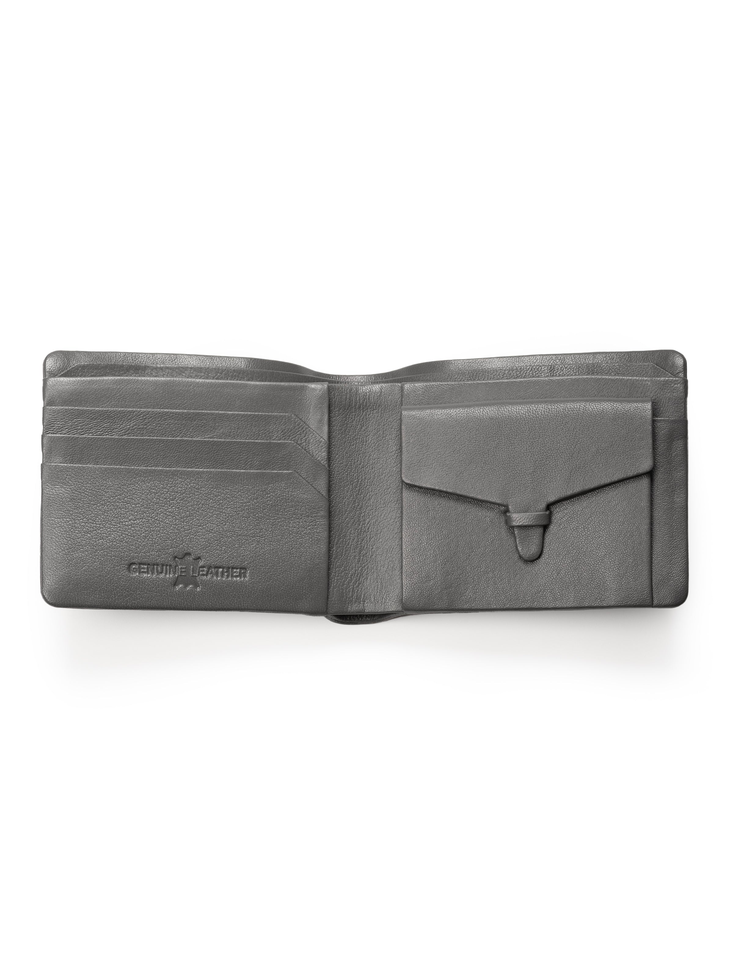 Classy Leather Bags Gray Kodiak Bifold Wallet