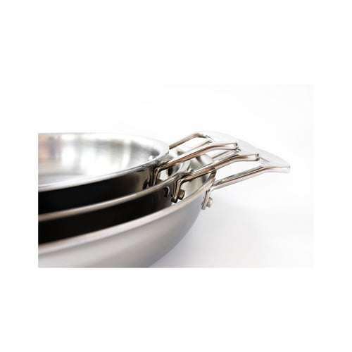 360 Cookware 3- Piece Fry Pan Set With Short Handles SpadezStore