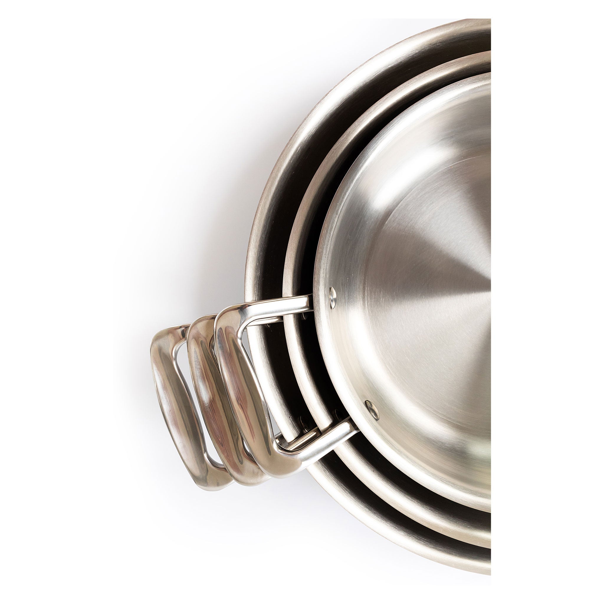 360 Cookware 3- Piece Fry Pan Set With Short Handles SpadezStore