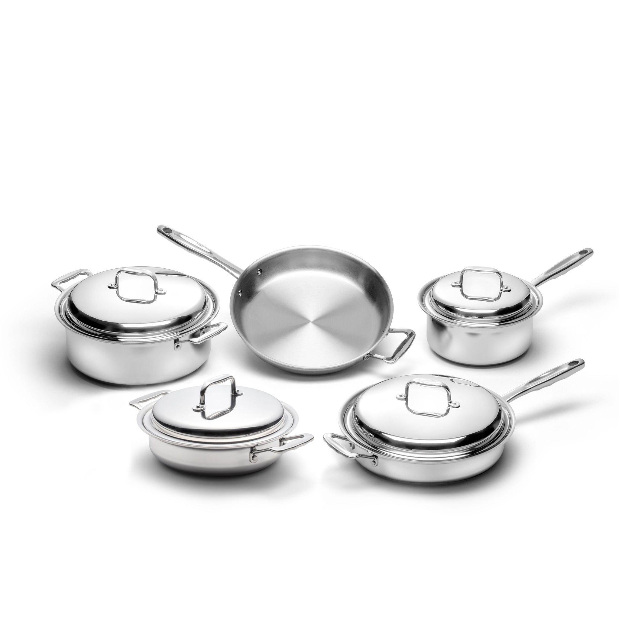 360 Cookware 9 Piece Stainless Steel Cookware Set SpadezStore