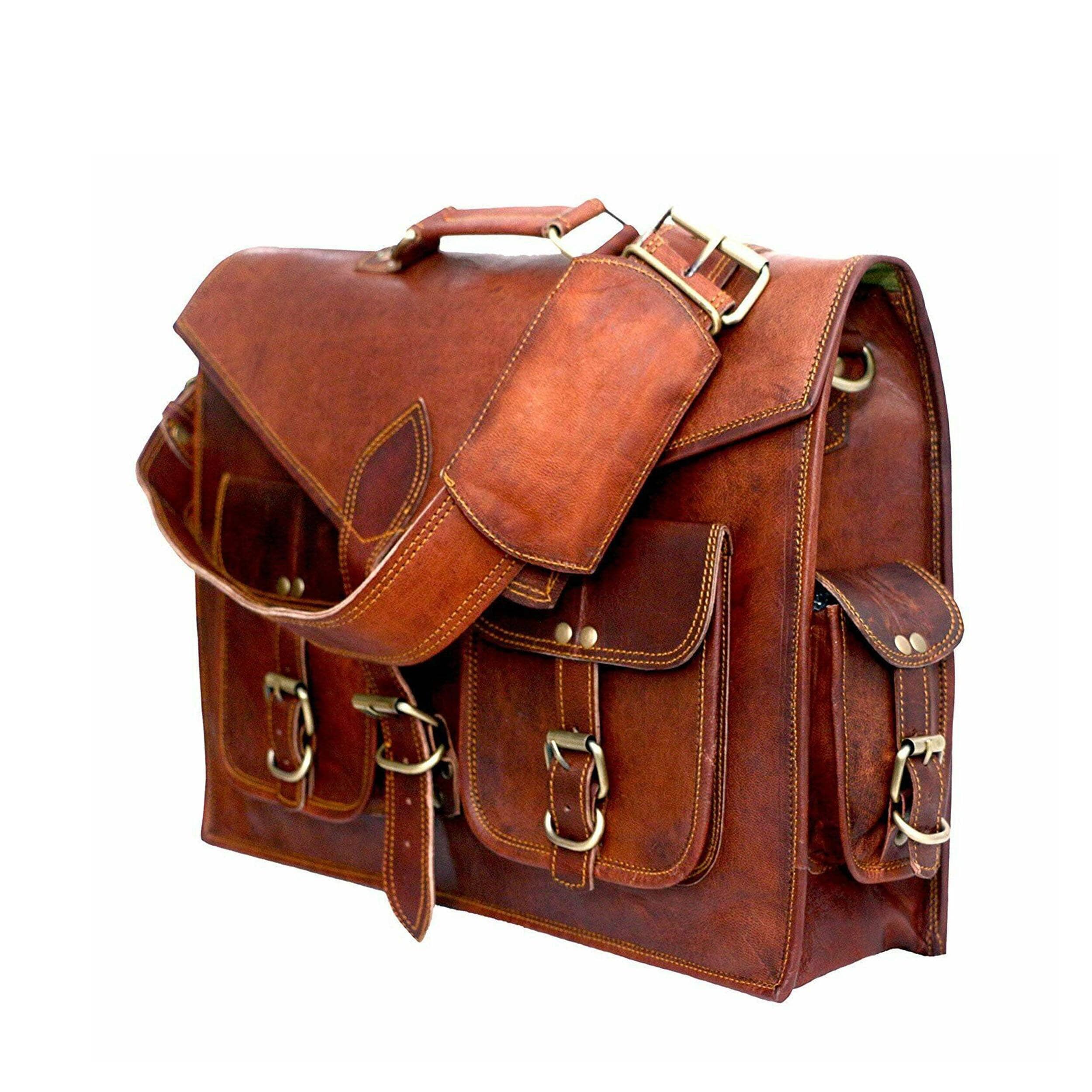 Classy Leather Bags Lawyer Briefcase - Thumbnail 4