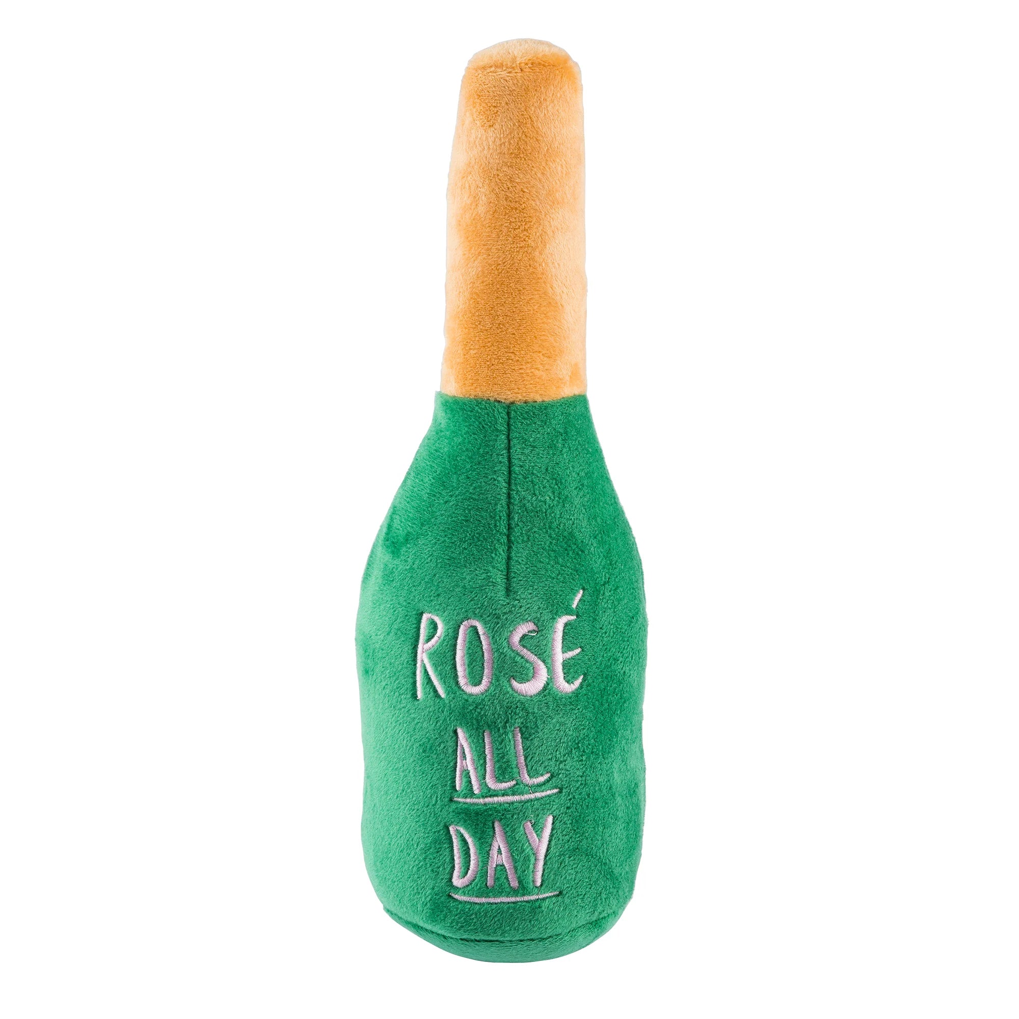 Haute Diggity Dog Woof Clicquot Rose' Champagne Bottle Plush Toy SpadezStore