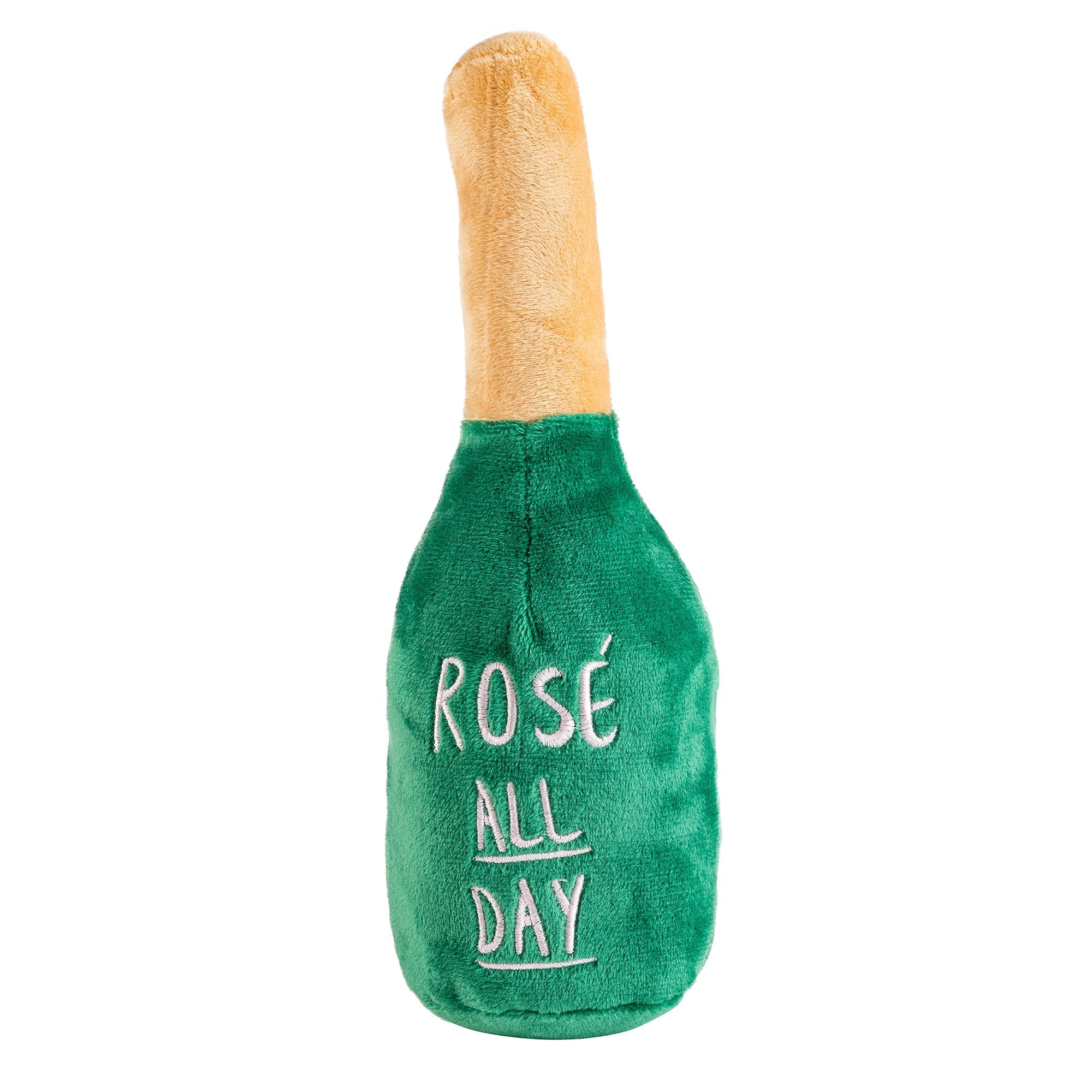 Haute Diggity Dog Woof Clicquot Rose' Champagne Bottle Plush Toy SpadezStore
