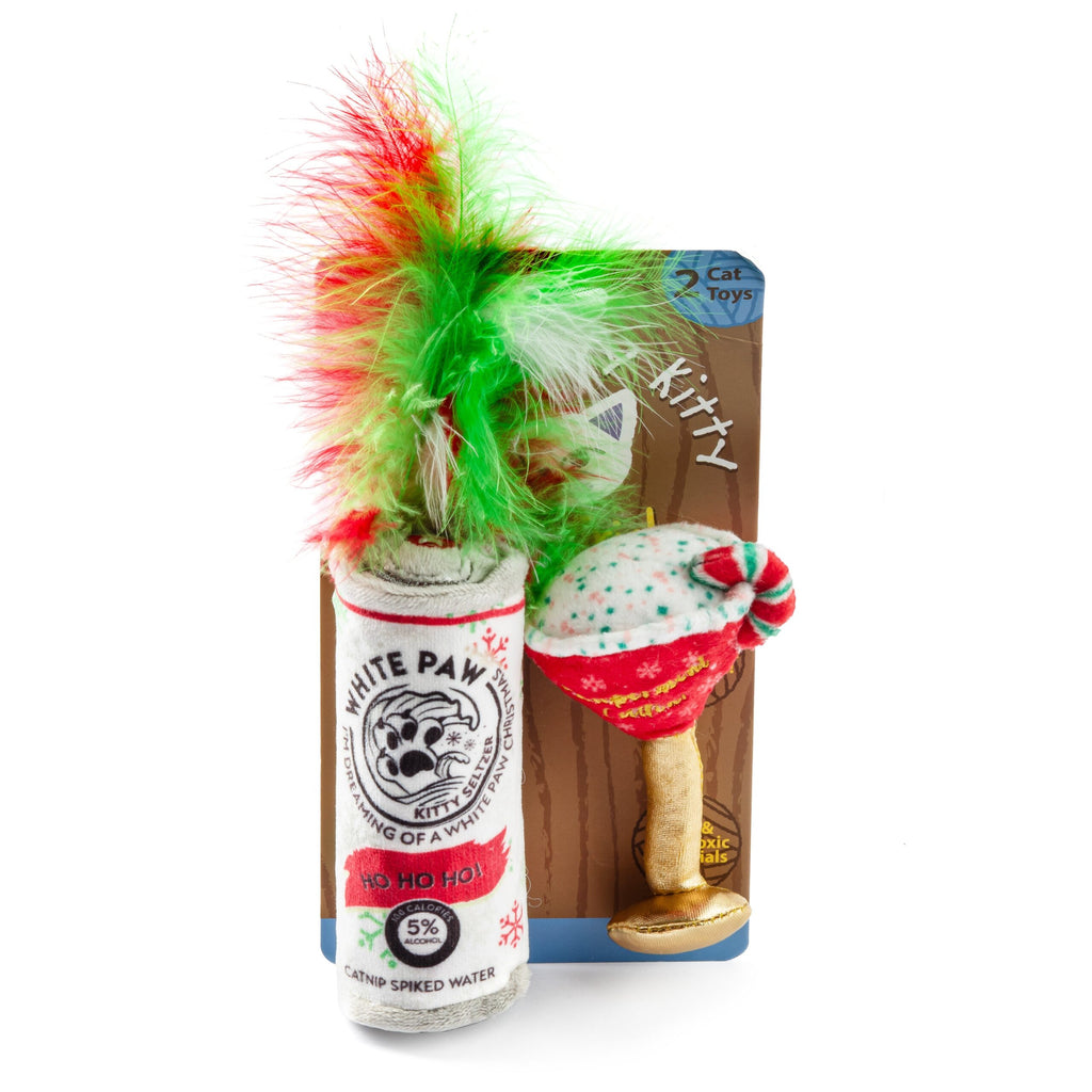 Haute Diggity Dog Kitty White Paw Kitty Seltzer & Pawpermint Cattini Organic Catnip