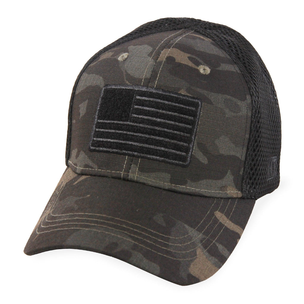 Highland Tactical American Flag Velcro - Soft Mesh Hat