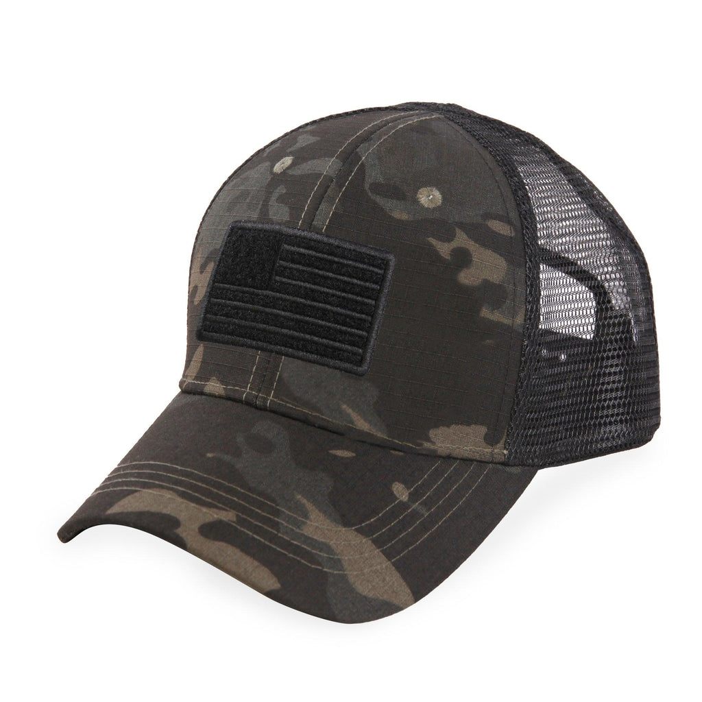 Highland Tactical American Flag Velcro - Trucker Mesh Hat