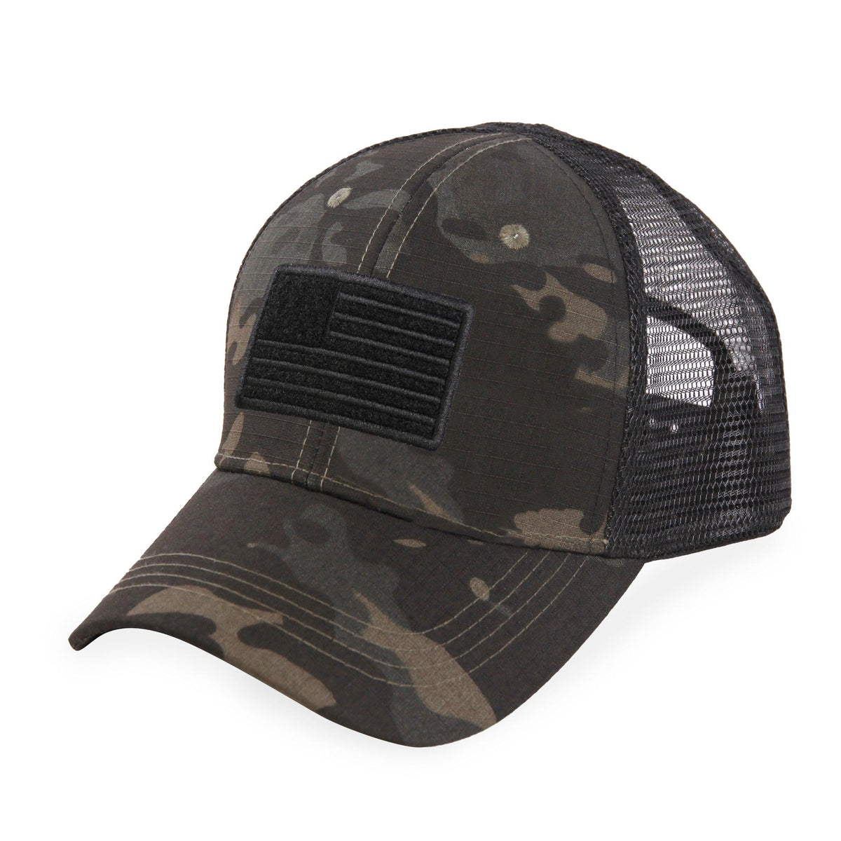 Highland Tactical American Flag Velcro - Trucker Mesh Hat
