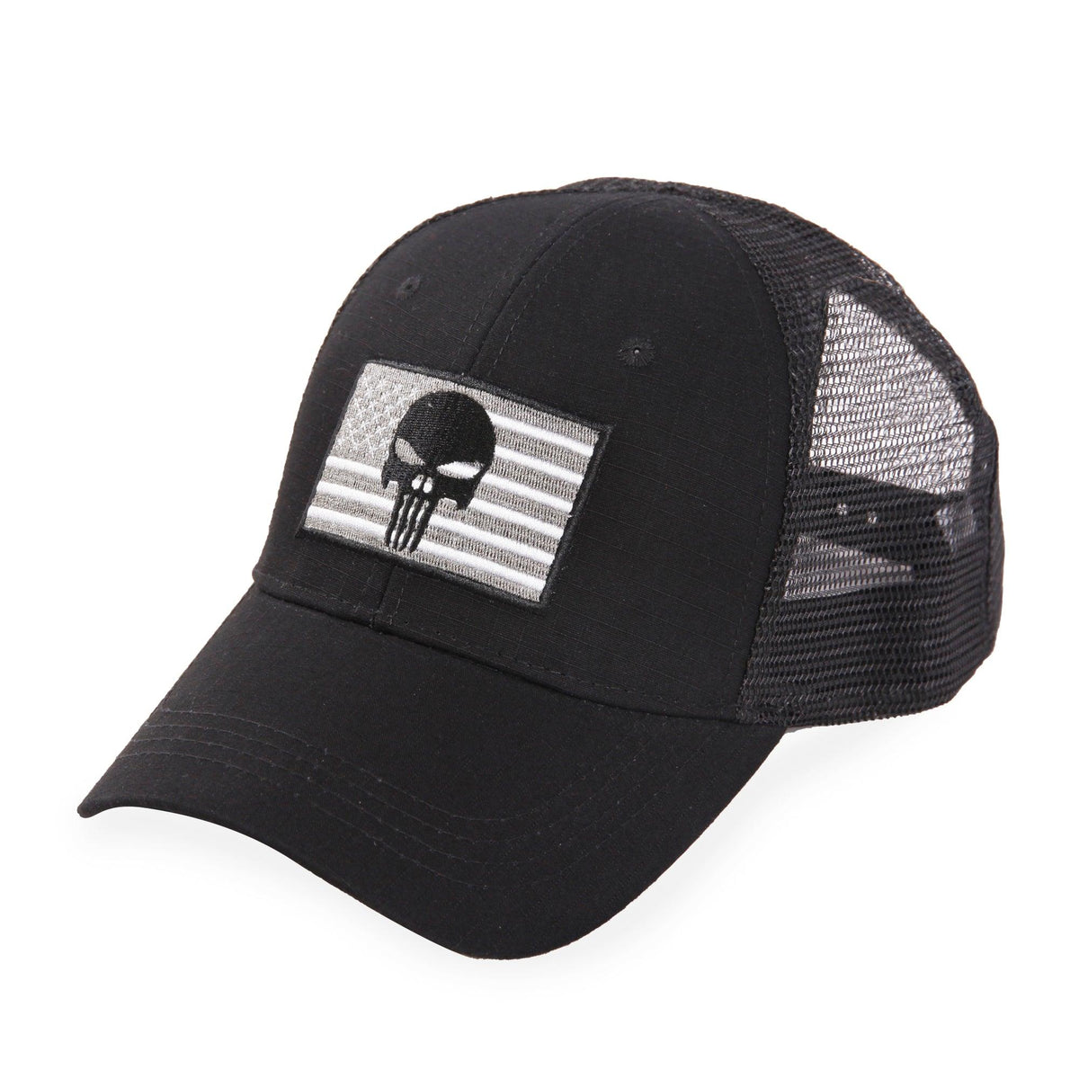 Highland Tactical American Flag/Punisher Skull Hat