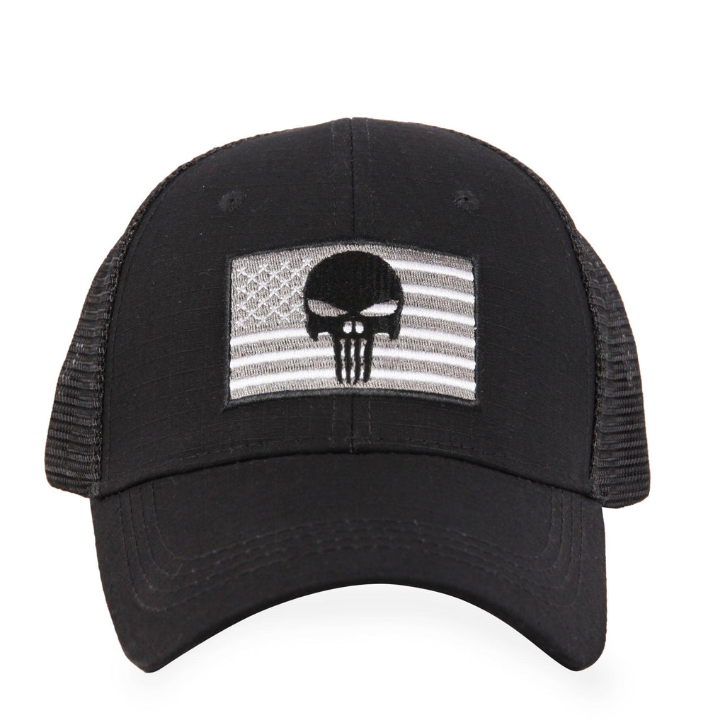 Highland Tactical American Flag/Punisher Skull Hat