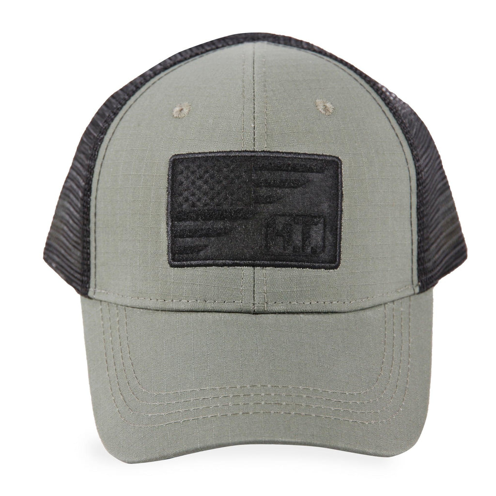Highland Tactical American Flag/HT Velcro Logo- Trucker Mesh Hat