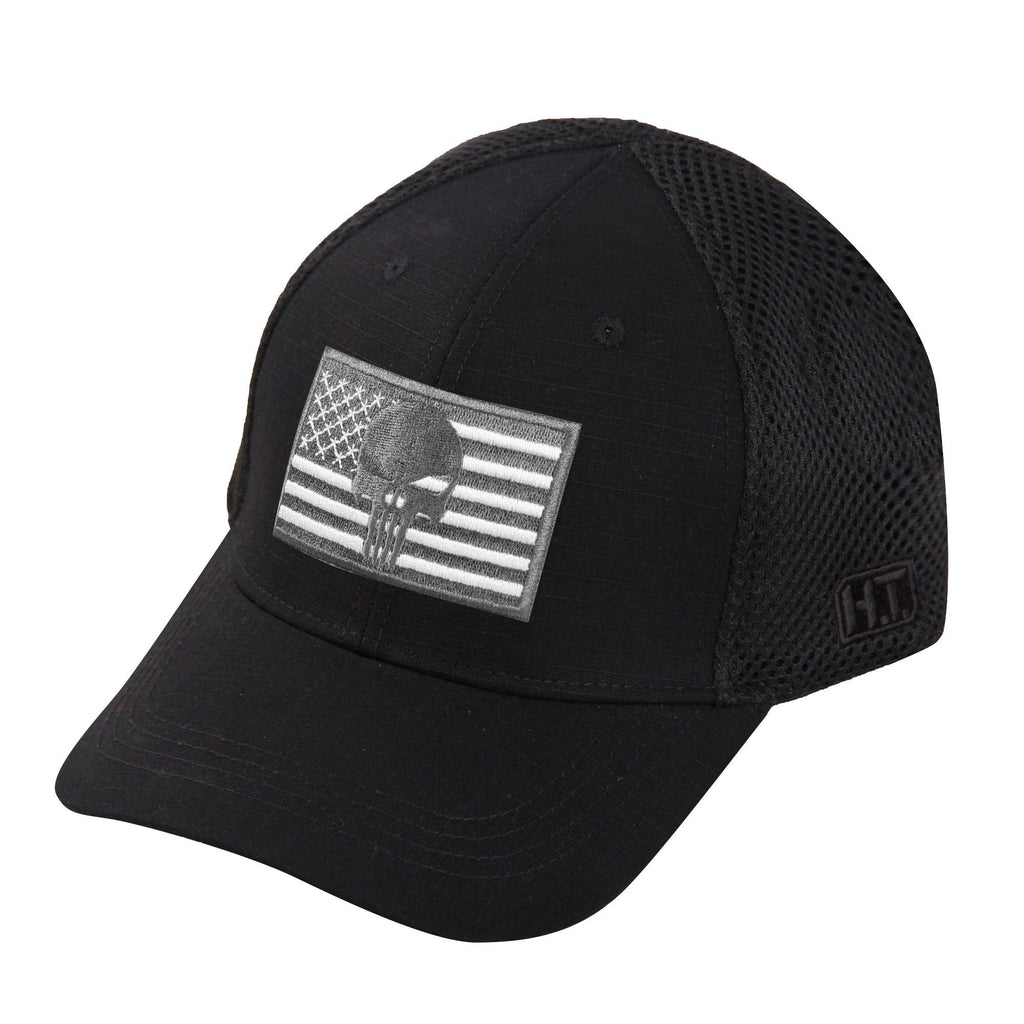 Highland Tactical American Flag/Punisher Skull - Soft Mesh Hat