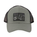 Highland Tactical American Flag-Camo PVC Trucker Mesh Hat