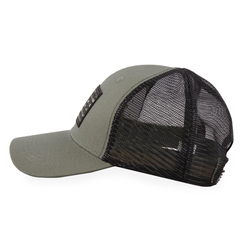 Highland Tactical American Flag-Camo PVC Trucker Mesh Hat