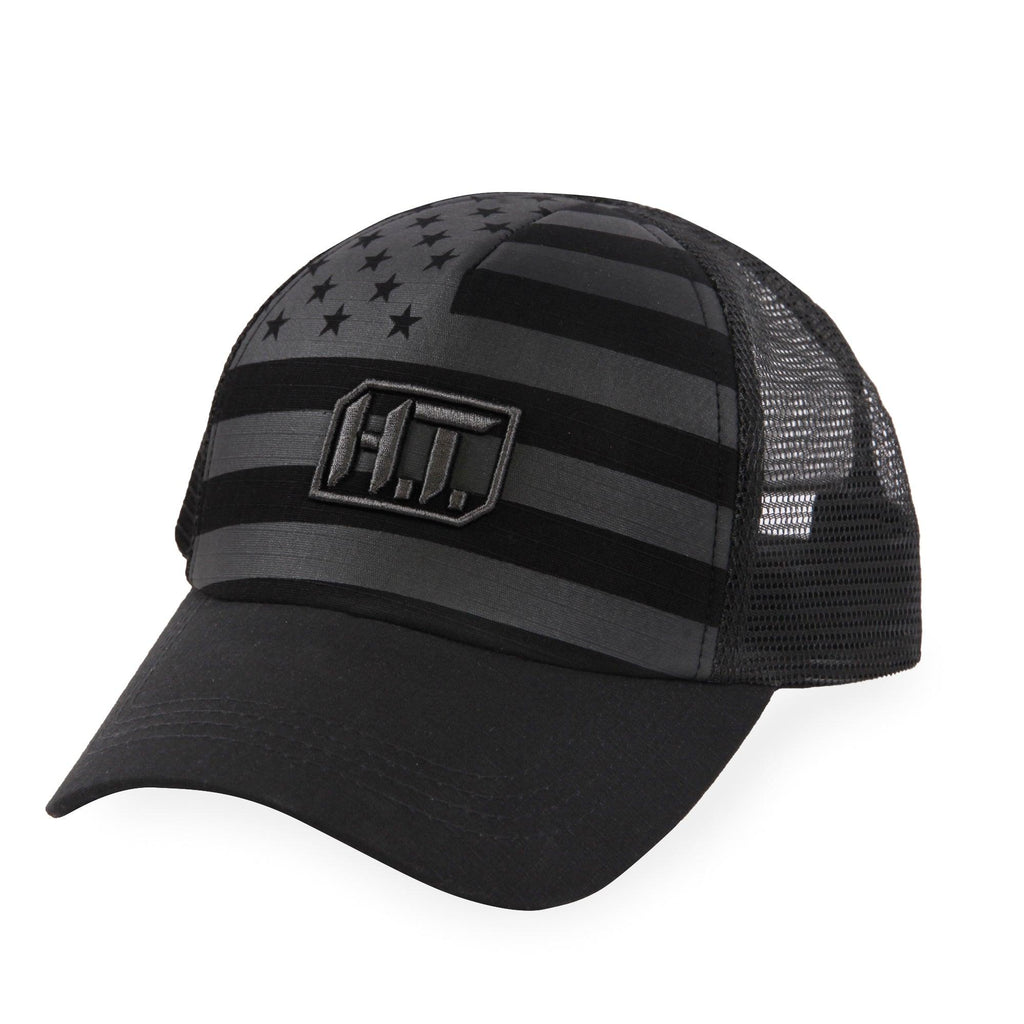 Highland Tactical US Flag w/HT Embroidery - Puff Trucker Mesh Hat