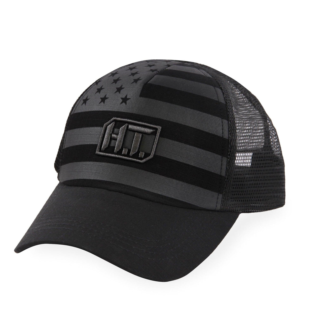 Highland Tactical US Flag w/HT Embroidery - Puff Trucker Mesh Hat