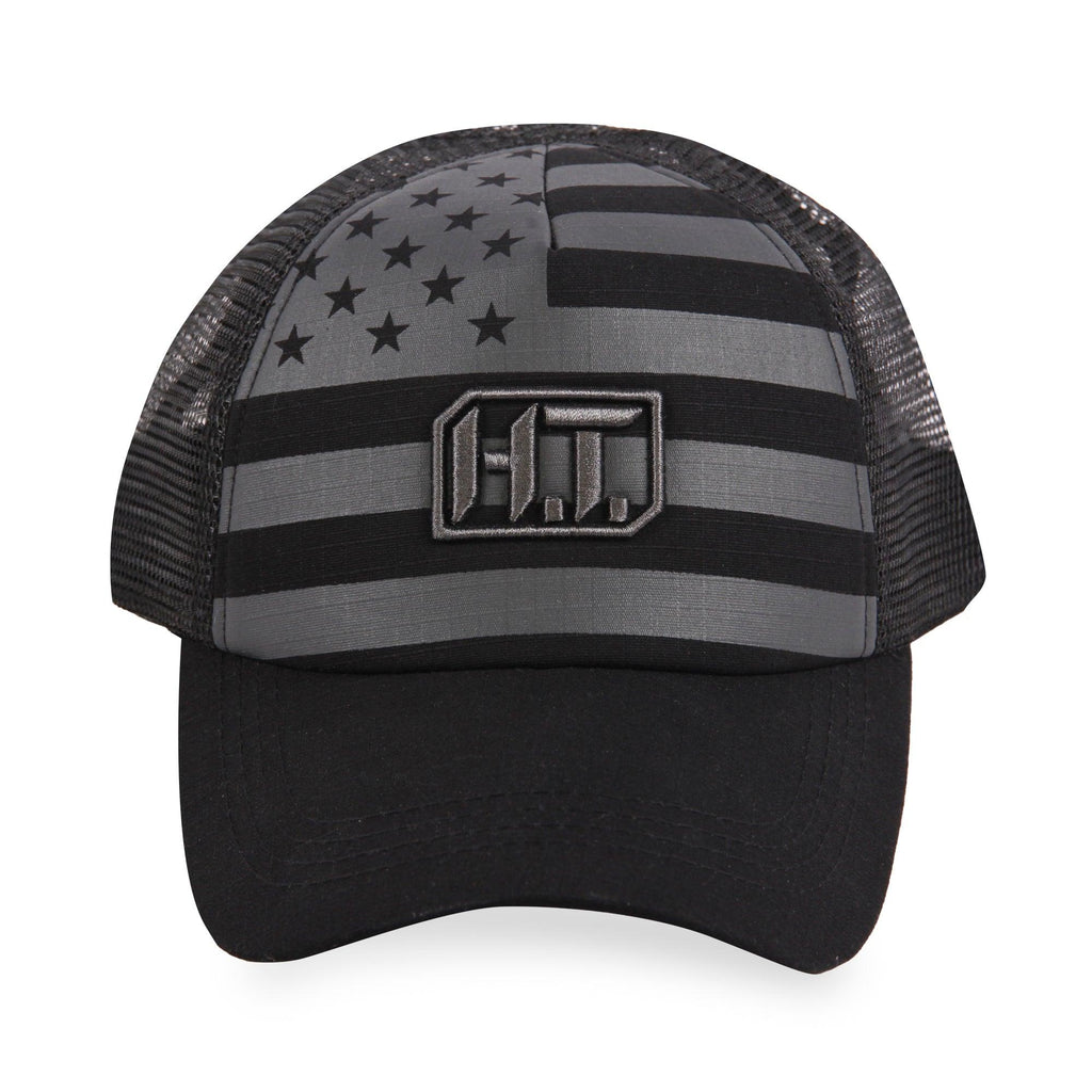 Highland Tactical US Flag w/HT Embroidery - Puff Trucker Mesh Hat
