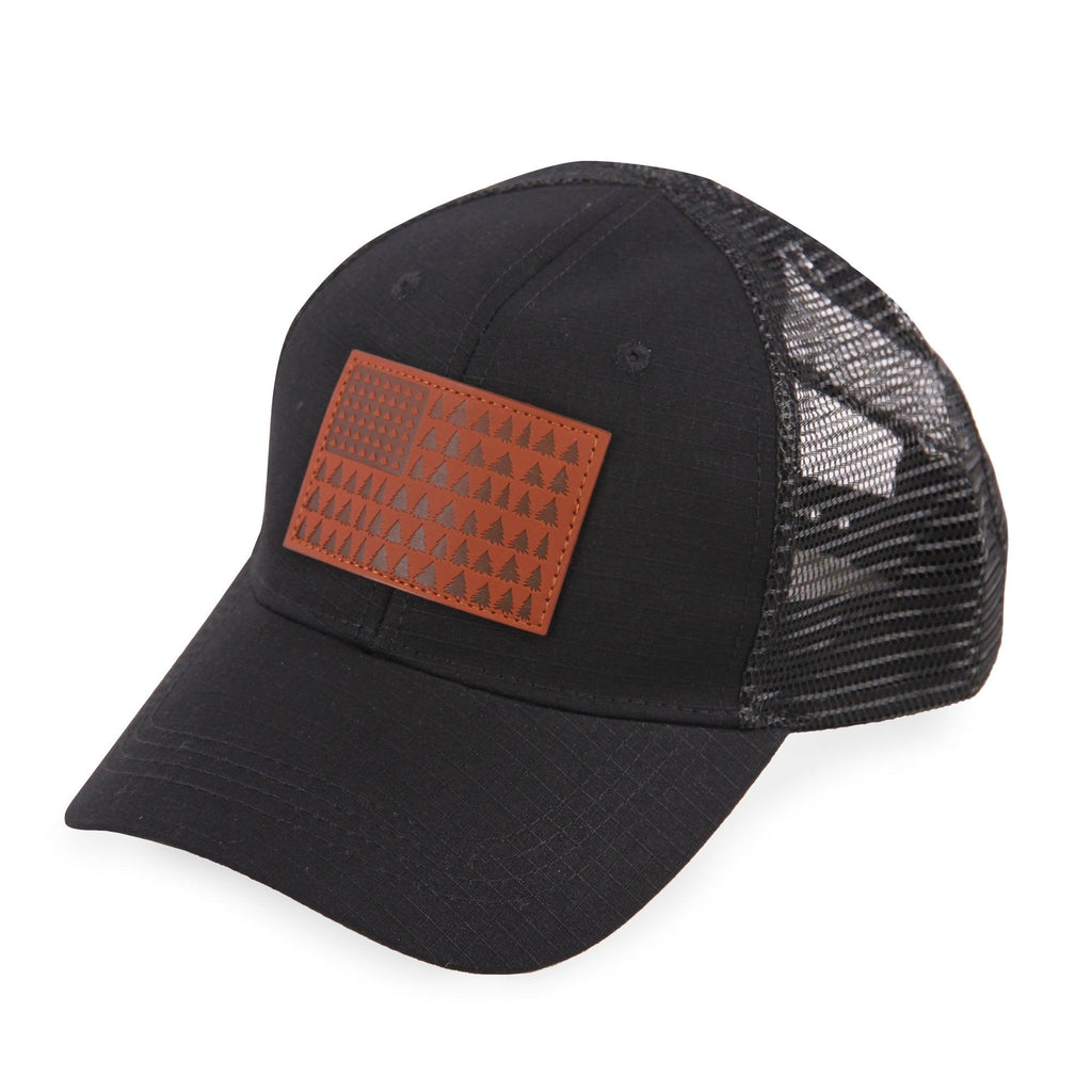 Highland Tactical American Flag (Trees) - Trucker Mesh Hat