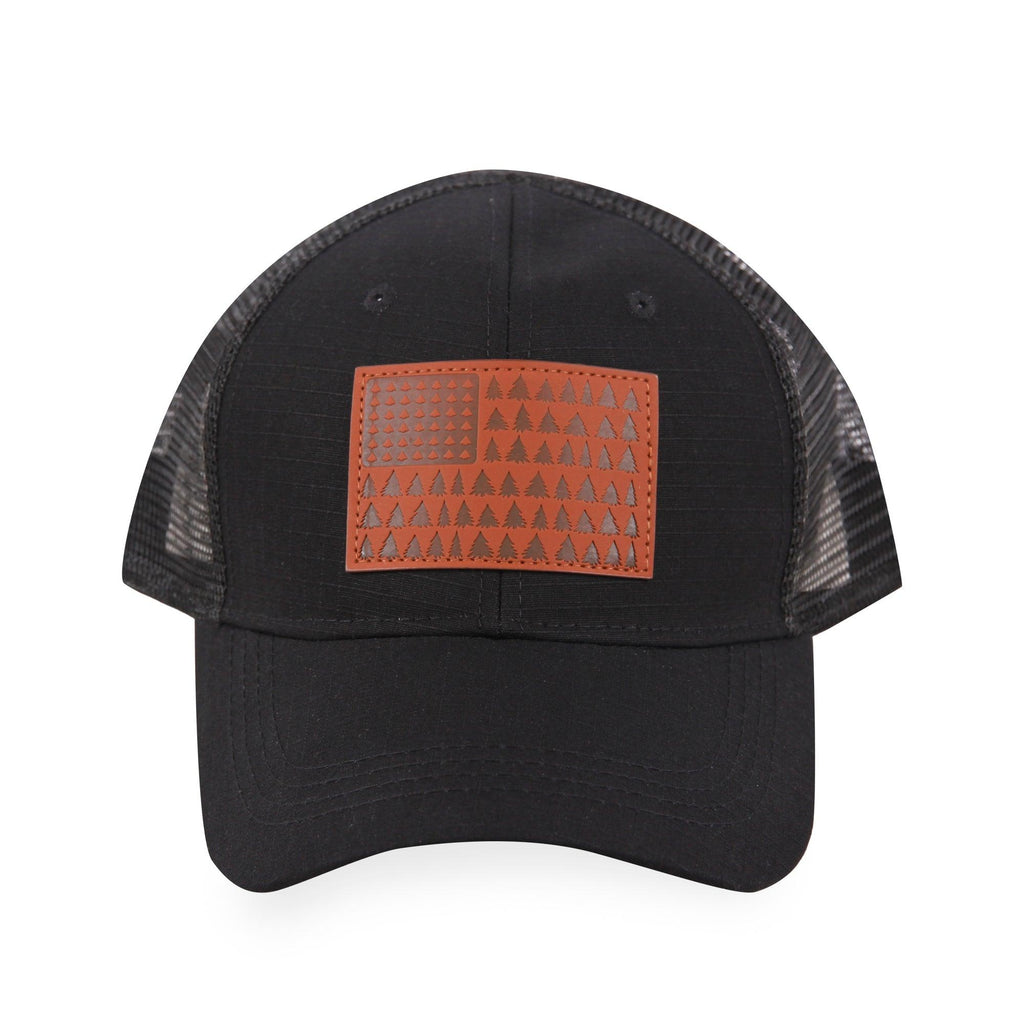 Highland Tactical American Flag (Trees) - Trucker Mesh Hat