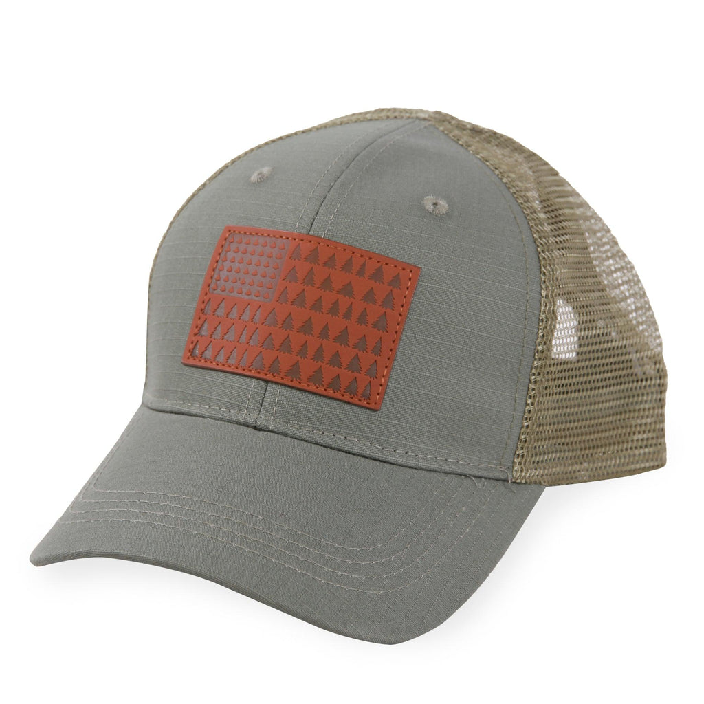 Highland Tactical American Flag (Trees) - Trucker Mesh Hat