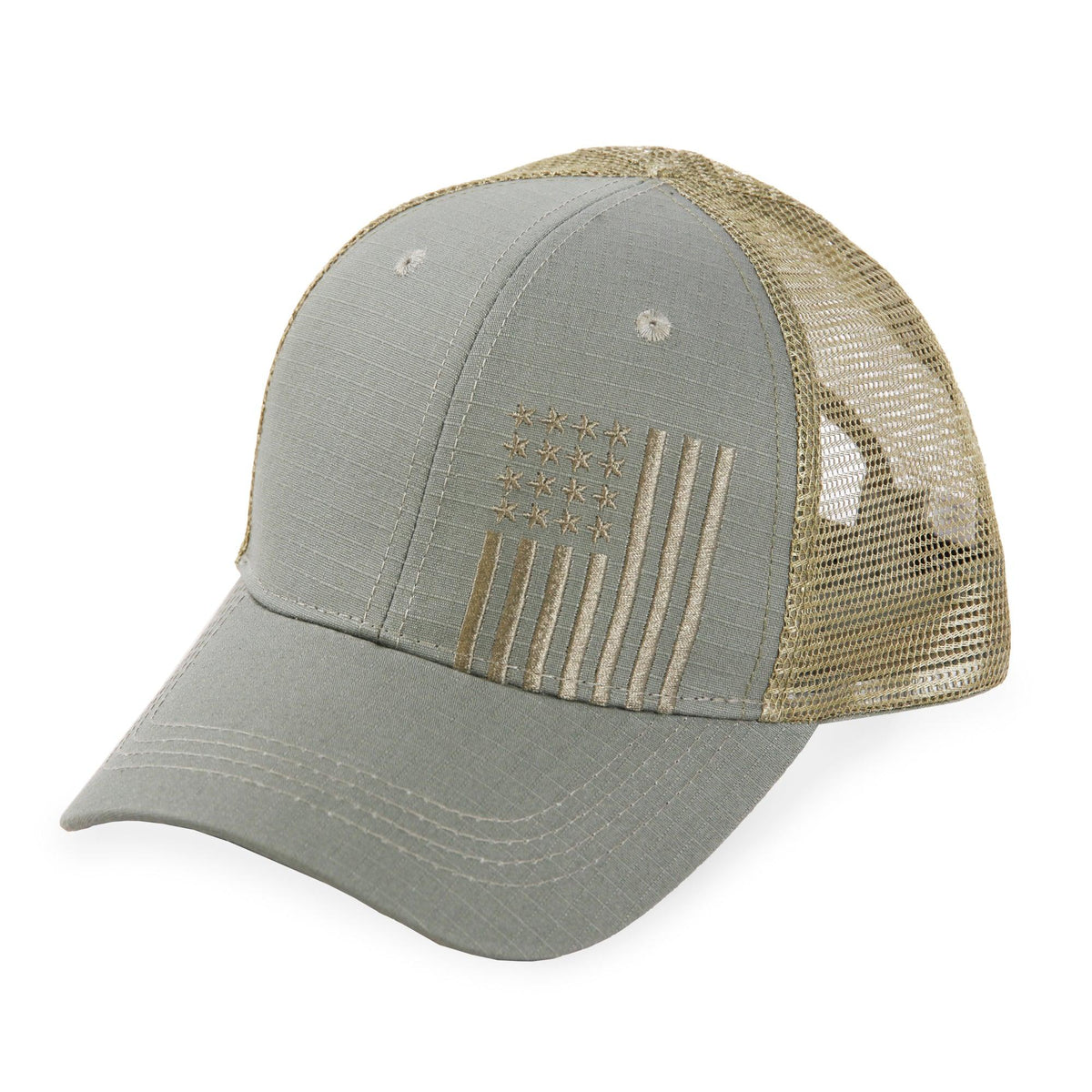 Highland Tactical Vertical American Flag - Trucker Mesh Hat