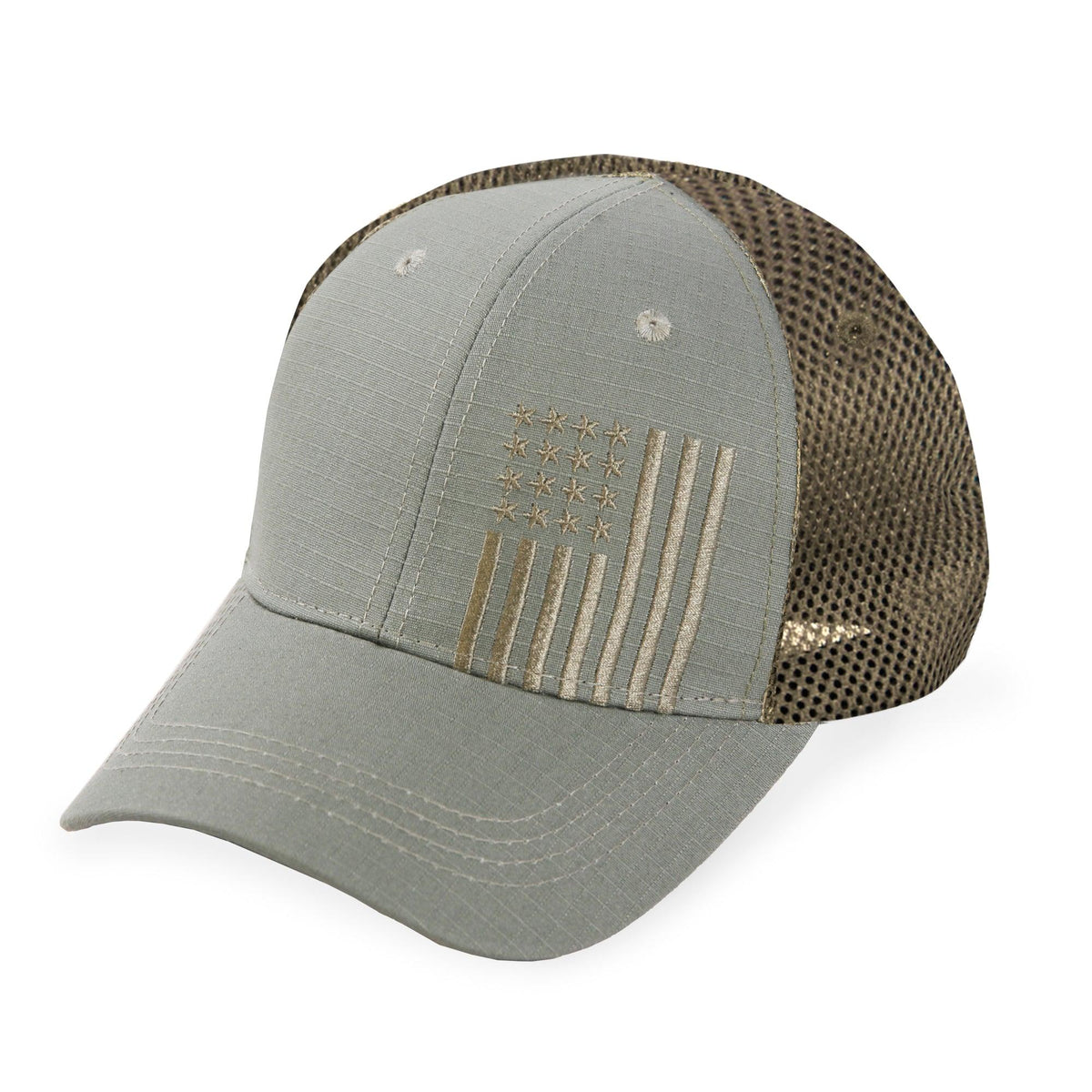 Highland Tactical Vertical American Flag - Soft Mesh Hat