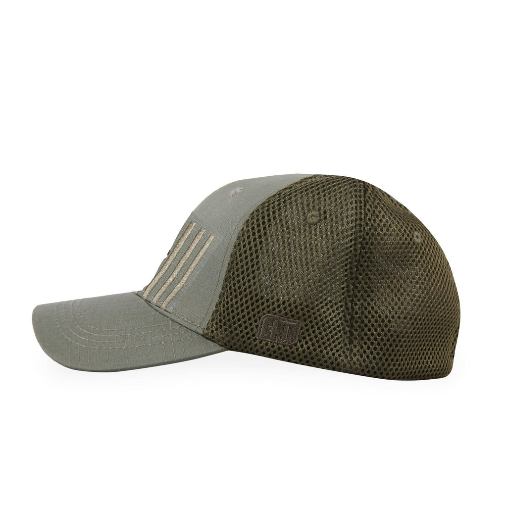 Highland Tactical Vertical American Flag - Soft Mesh Hat