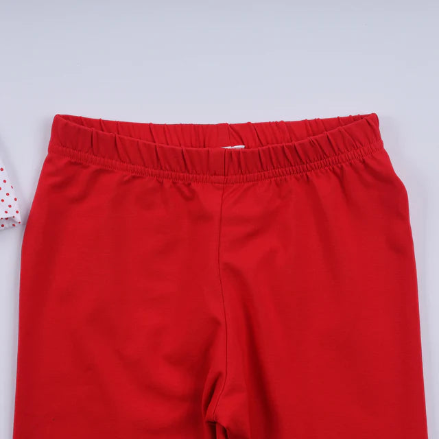 Honey Smocked Red Gingerbread Hand Smocked Ruffle Pants Set HS0049 SpadezStore