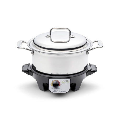360 Cookware 4 Quart Slow Cooker Set SpadezStore