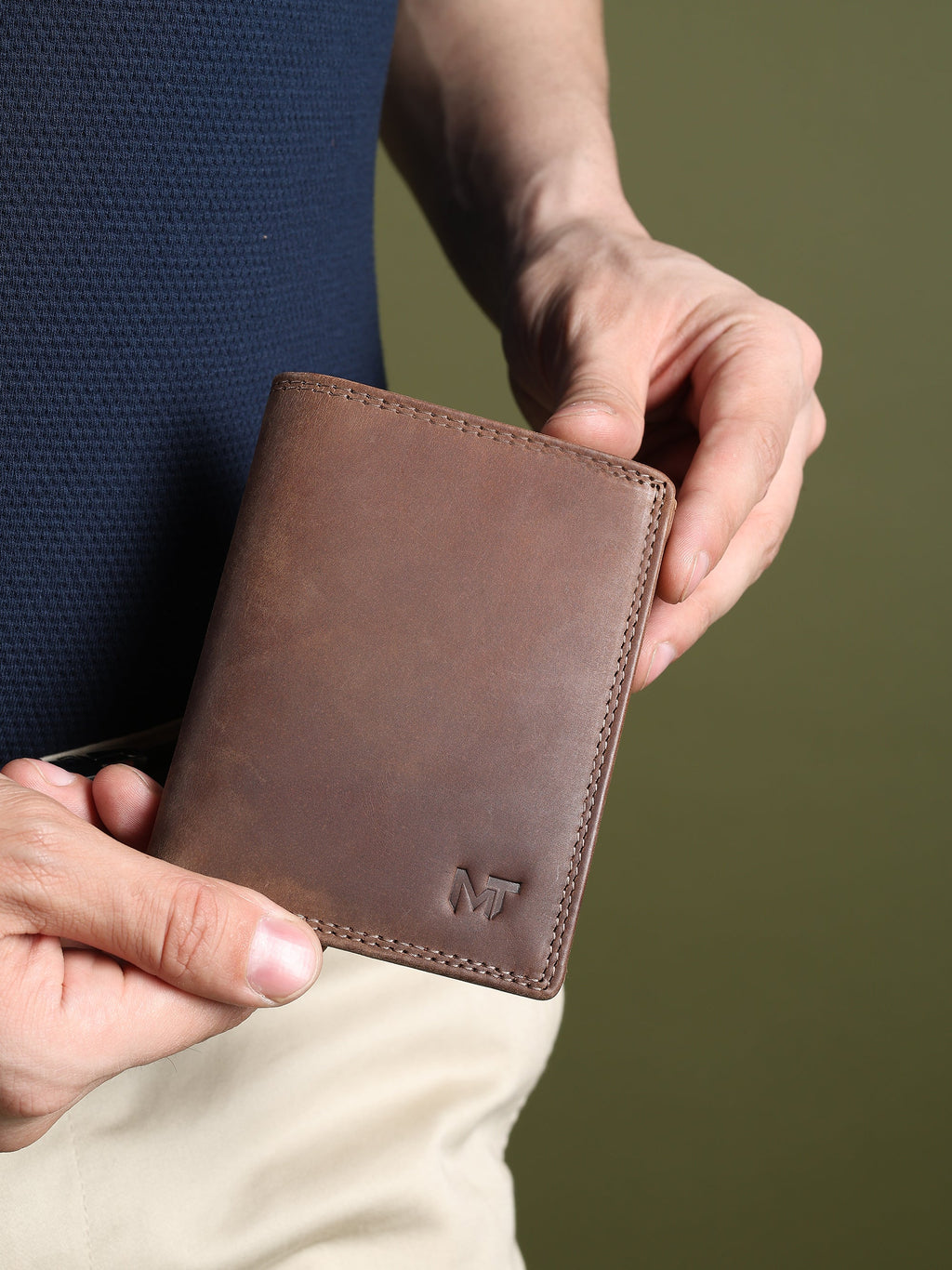 Classy Leather Bags Buffalo Leather Men's Wallet - Vertical