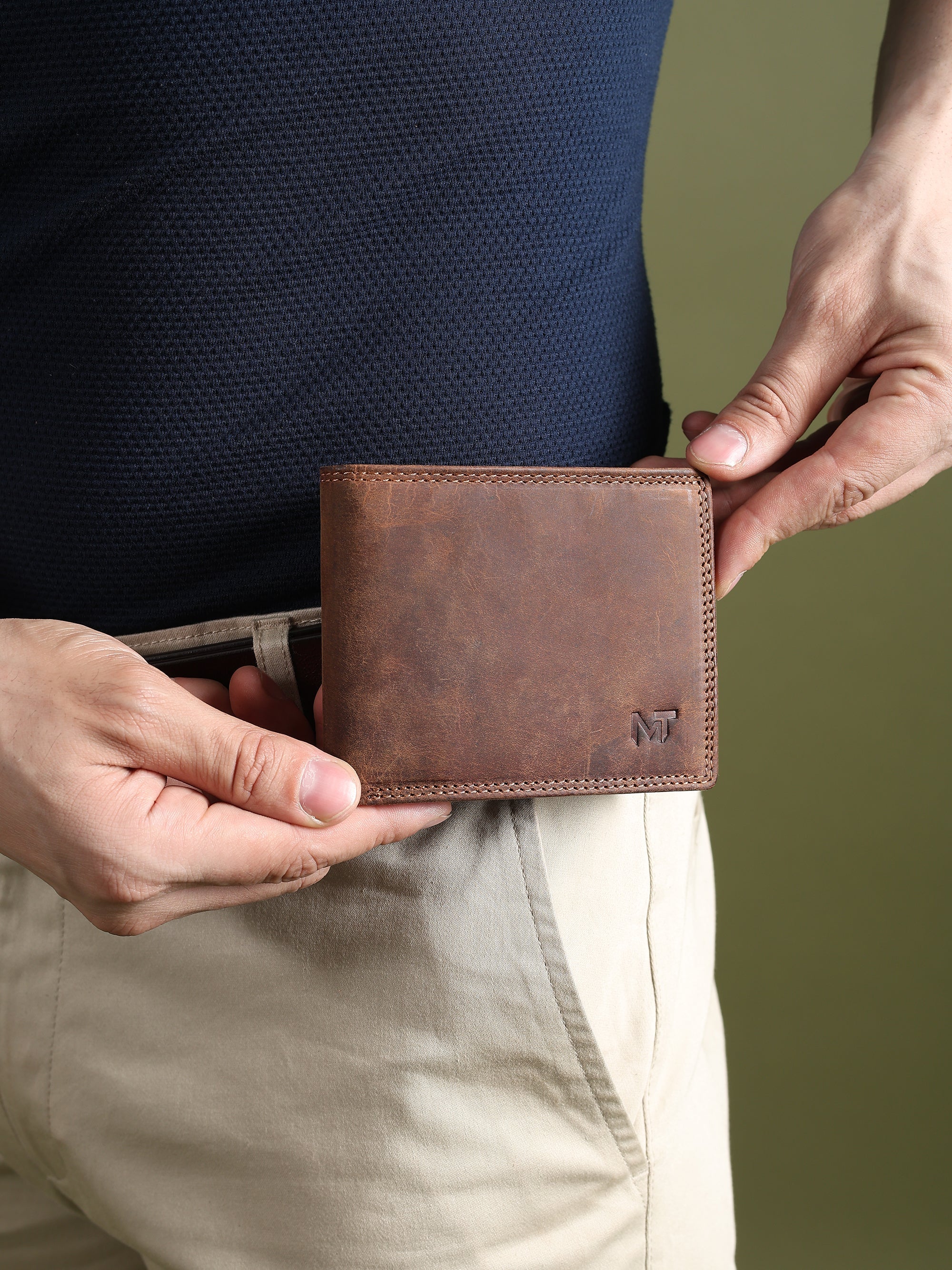 Classy Leather Bags Buffalo Leather Men's Wallet - Hunter