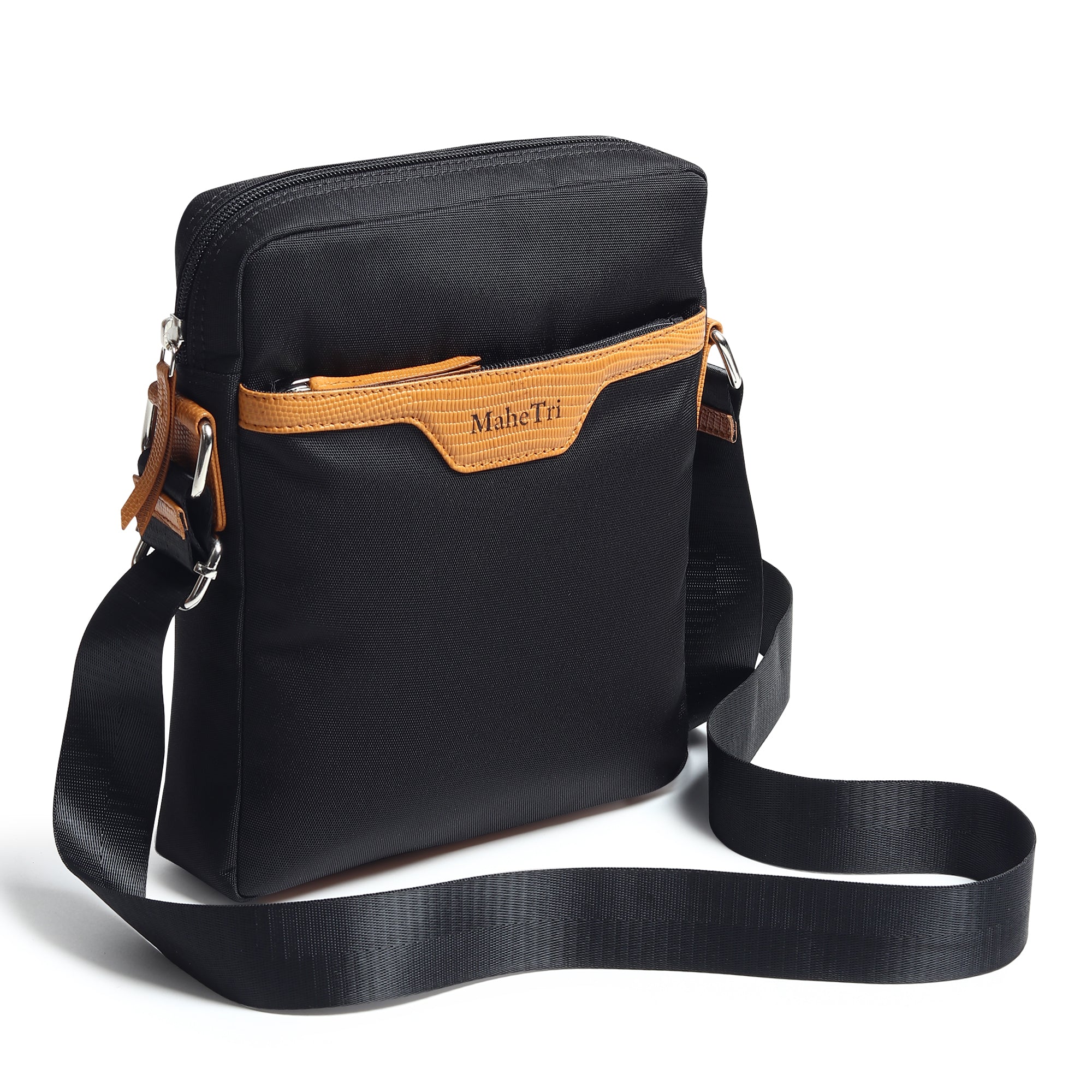 Classy Leather Bags Mark Canvas Side Messenger Bag SpadezStore