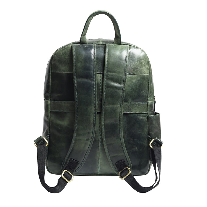 Luxury Italian Leather Backpack - Thumbnail 4