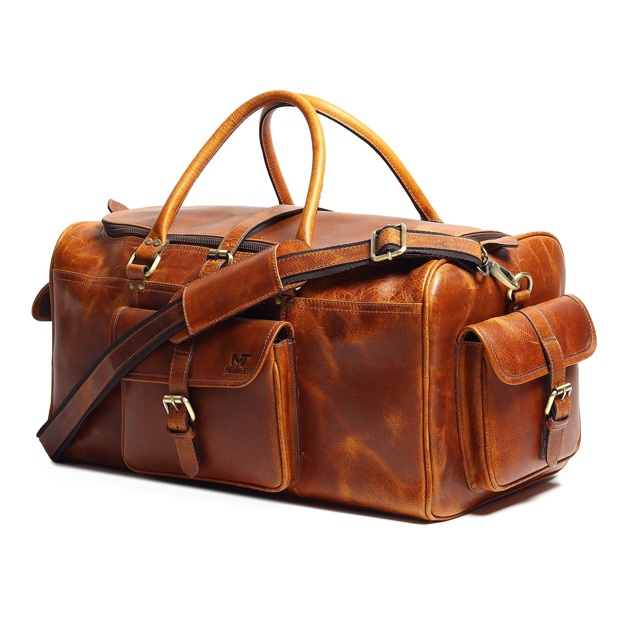 Classy Leather Bags Berlin Leather Weekender Duffle Bag