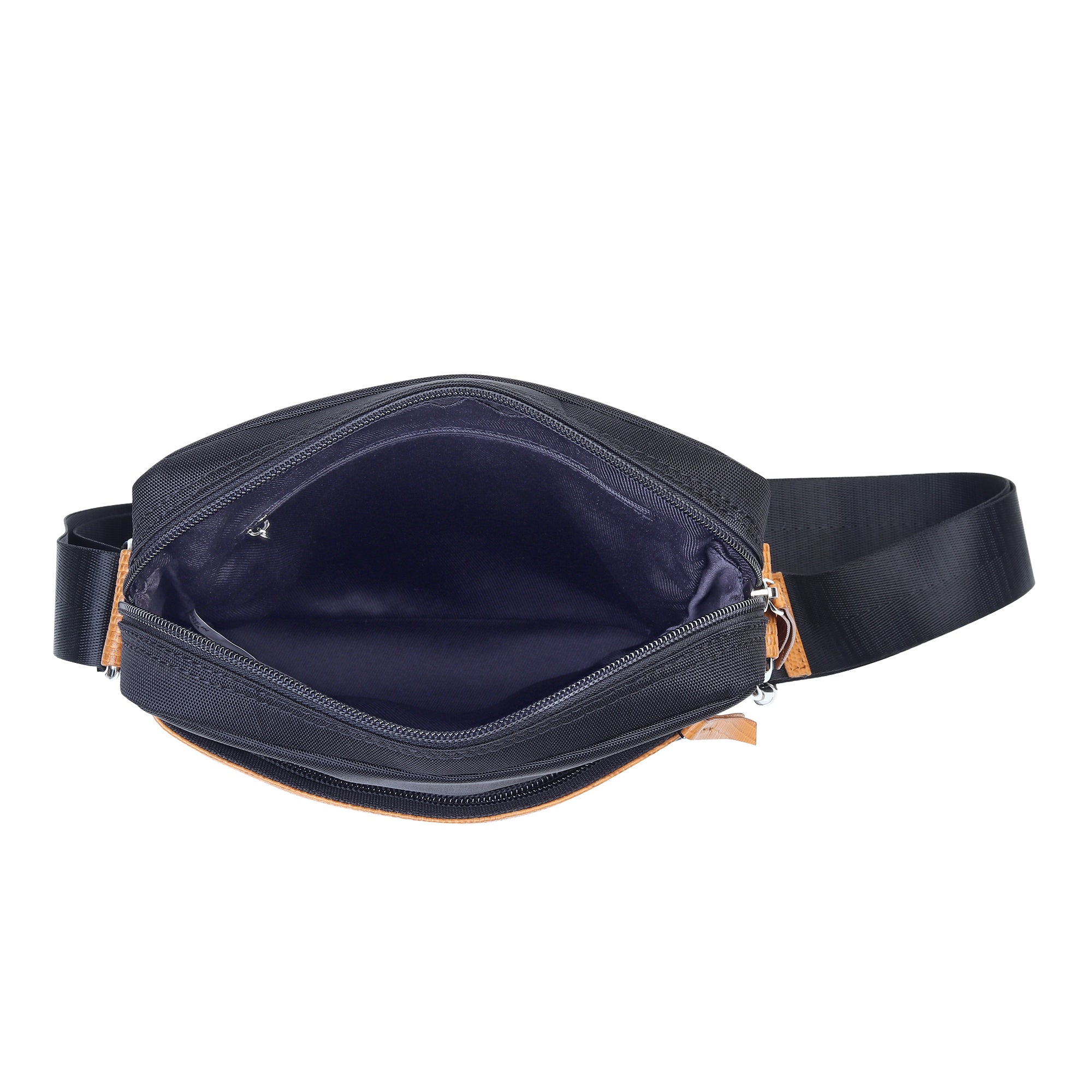 Classy Leather Bags Mark Canvas Side Messenger Bag - Thumbnail 4