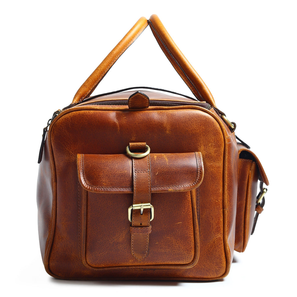 Classy Leather Bags Berlin Leather Weekender Duffle Bag