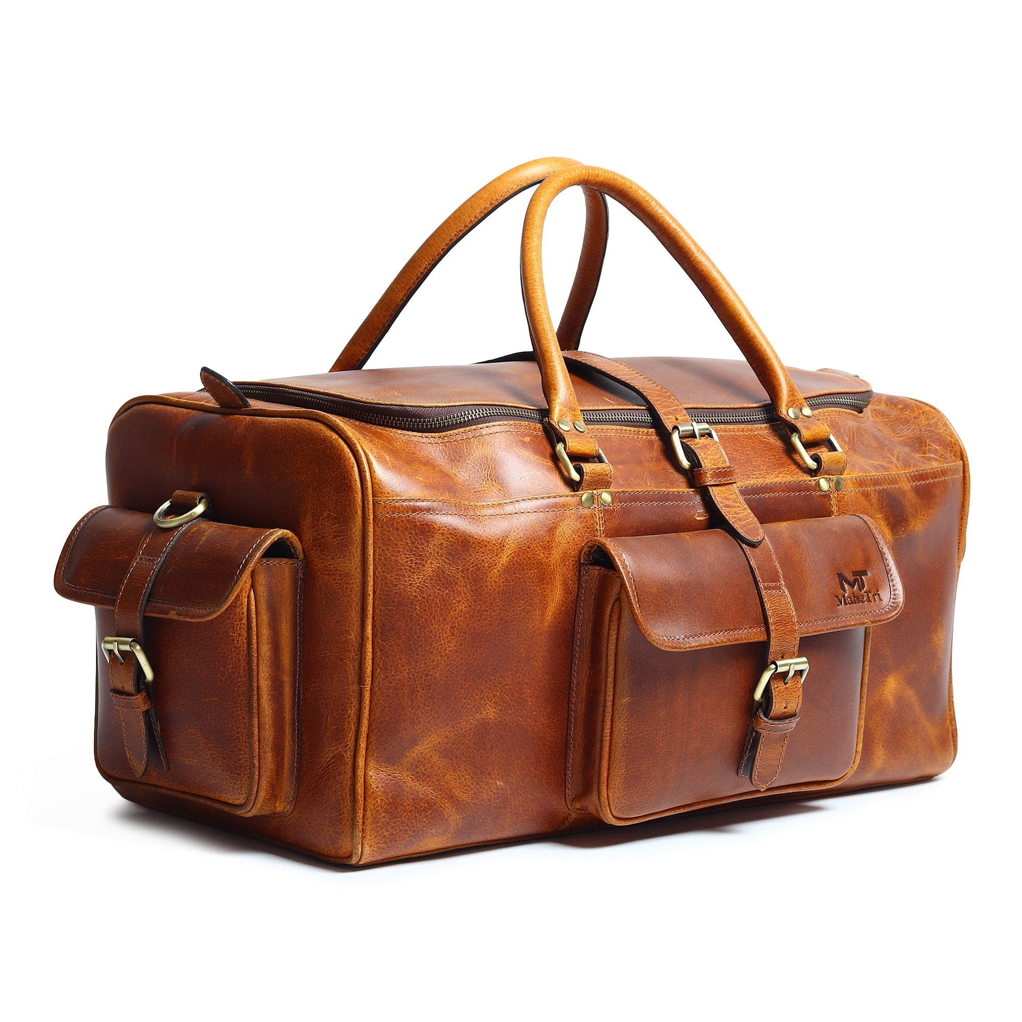 Classy Leather Bags Berlin Leather Weekender Duffle Bag